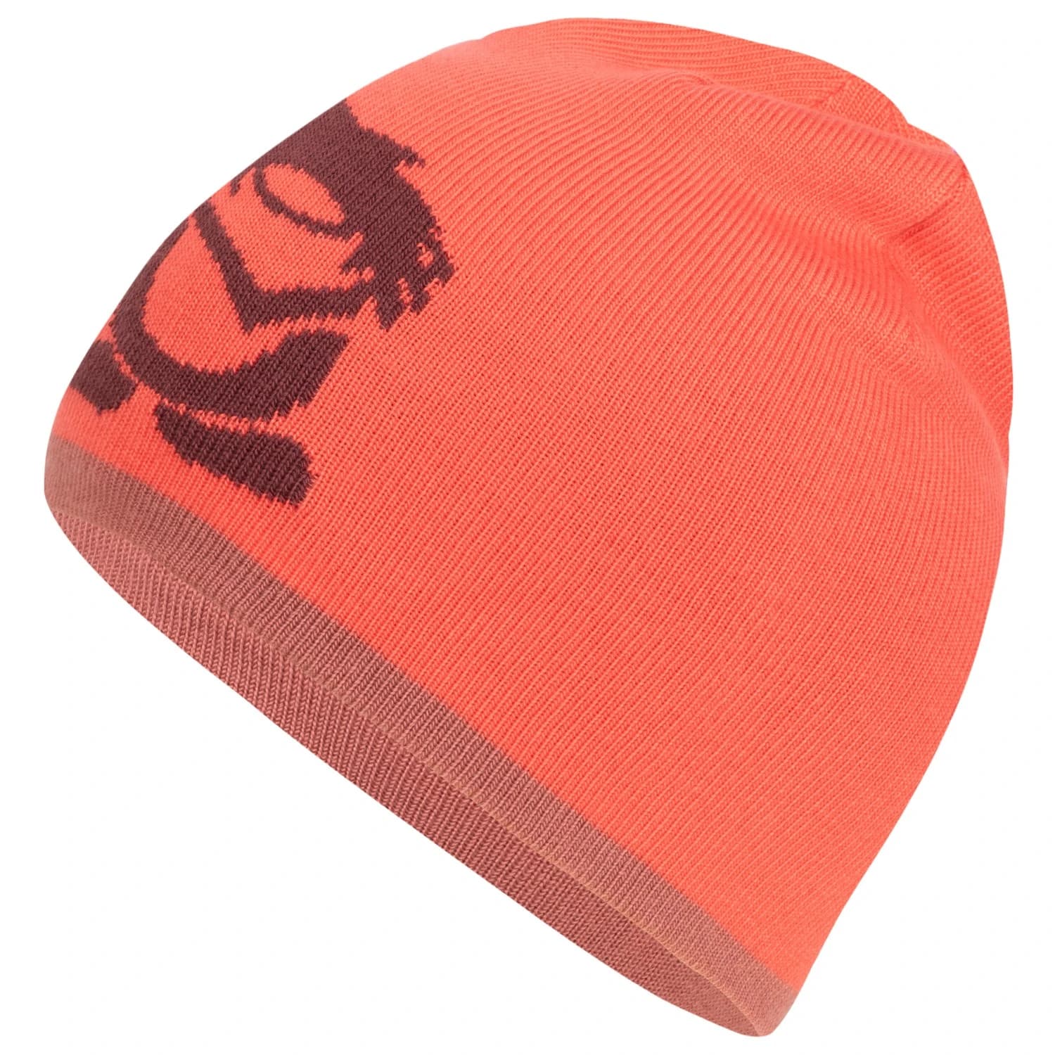 Детска зимна шапка (beanie) Trollkids Kid's Troll Beanie - Pink Salmon / Frozen Berry / Deep Ruby