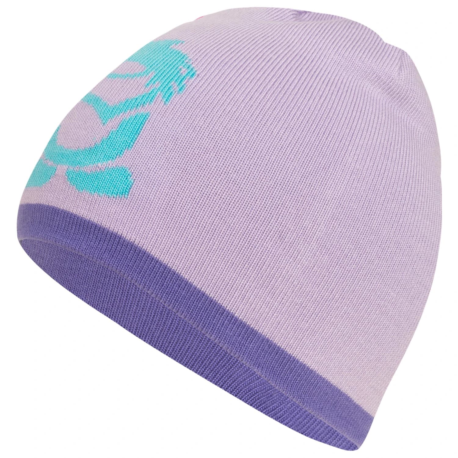 Детска зимна шапка (beanie) Trollkids Kid's Troll Beanie - Soft Purple / Wisteria Purple / Aqua Mint