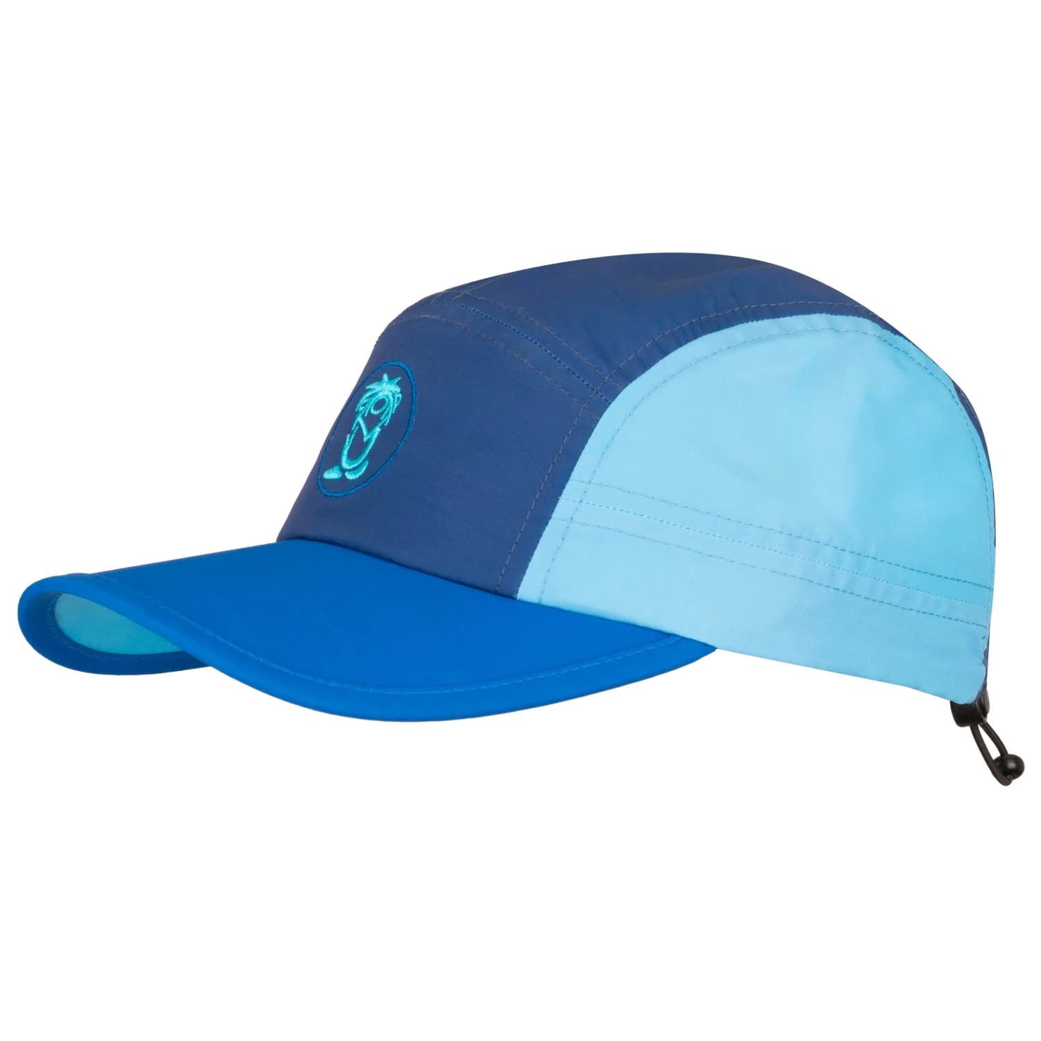 Детска шапка с козирка Trollkids Kid's Troll Cap - Alpine Blue / Dark Indigo / Pool Blue