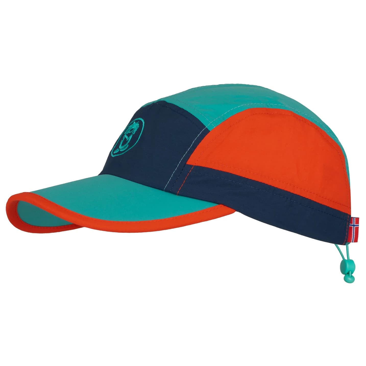 Детска шапка с козирка Trollkids Kid's Troll Cap - Blue Coral / Mystic Blue / Fire Red
