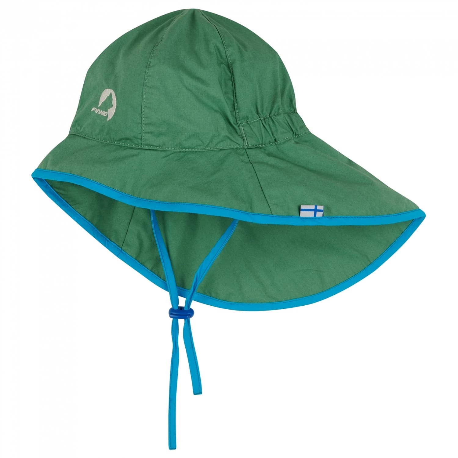 Детска шапка с козирка Finkid Kid's Aurinko Hat - Deep Grass / Mosaic