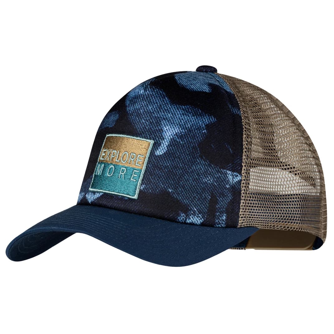 Детска шапка с козирка Buff Kid's Trucker Cap - Night Blue