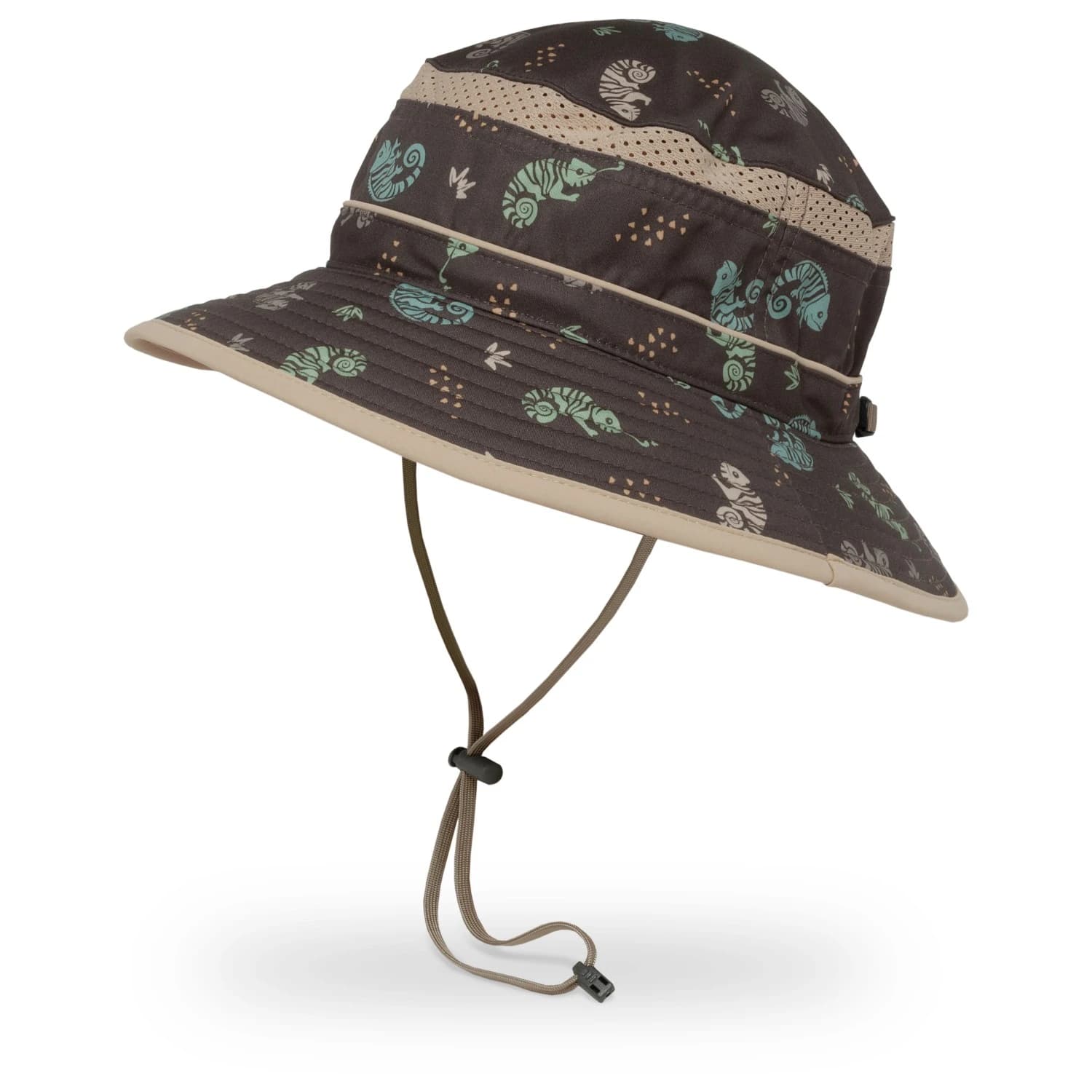 Детска шапка Sunday Afternoons Kid's Fun Bucket Hat - Faded Black Chameleons