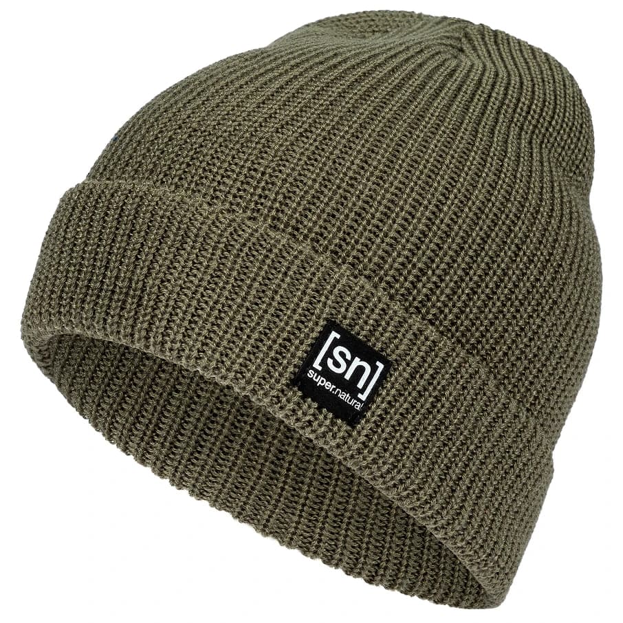 Зимна шапка (beanie) Super.natural Merino Basic Beanie - Black Ink
