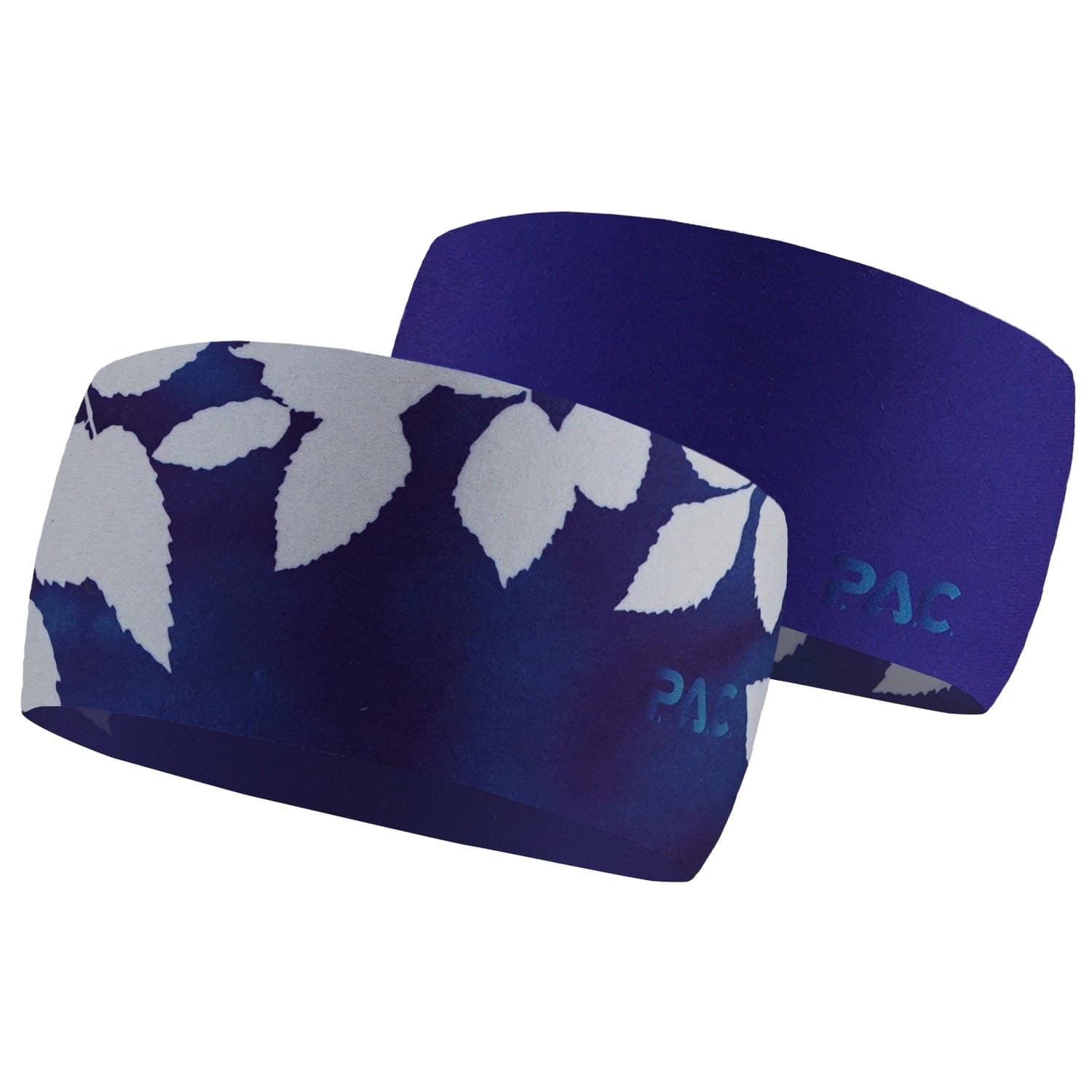 Лента за глава P.A.C. Recycled Seamless Headband - Royal Blue Leaf