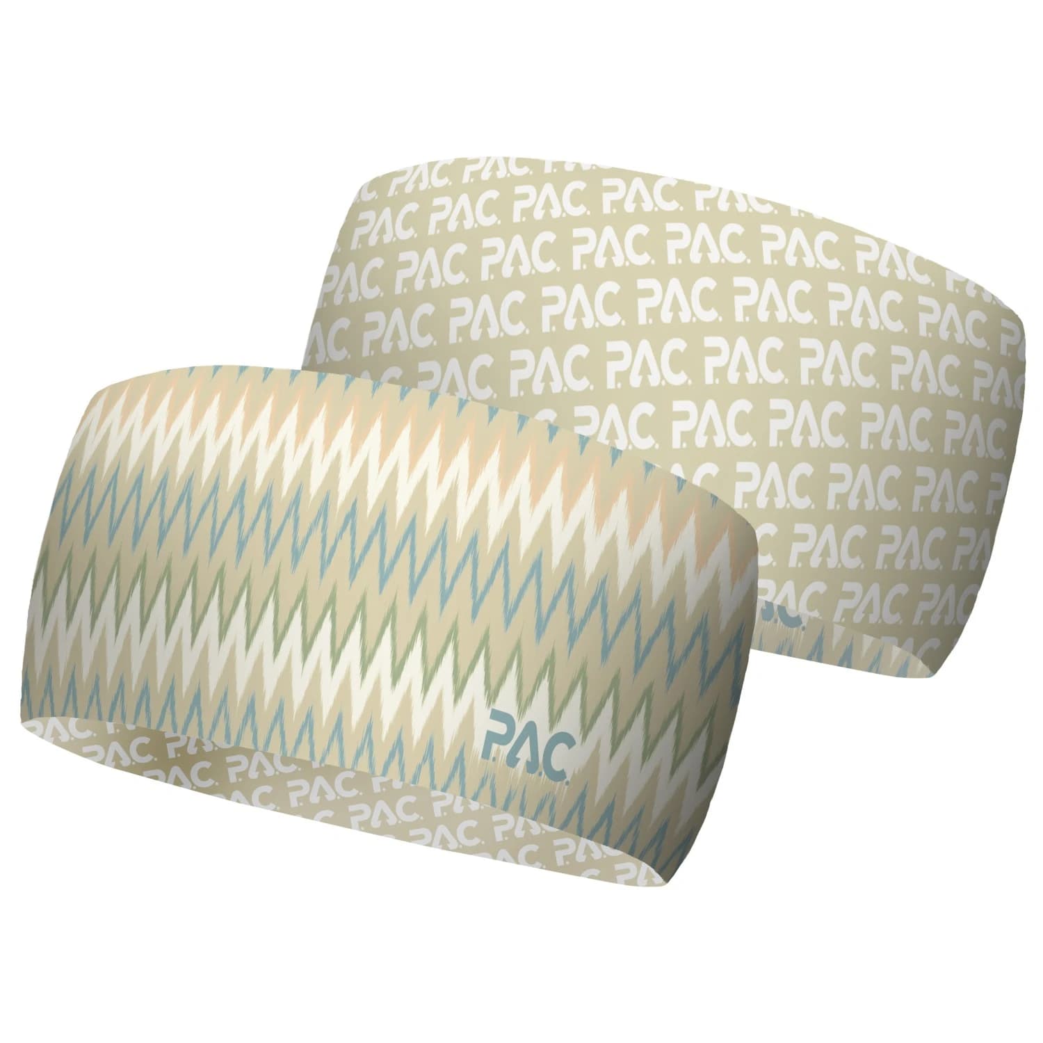 Лента за глава P.A.C. Recycled Seamless Headband - Beige Zig zag
