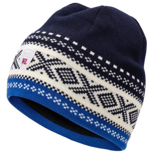 Зимна шапка (beanie) Dale of norway Dystingen Hat Beanie - Navy / Off White / Ultramarine