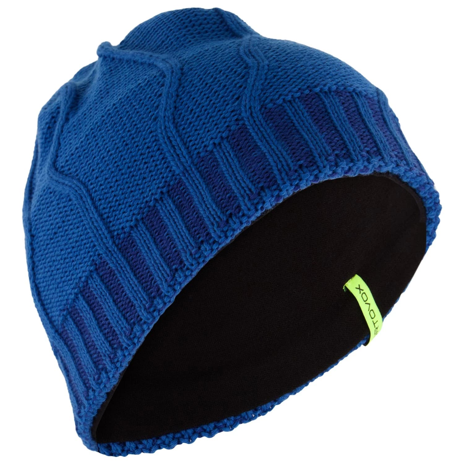 Зимна шапка (beanie) Ortovox Merino Tangram Knit Beanie - Mountain Blue