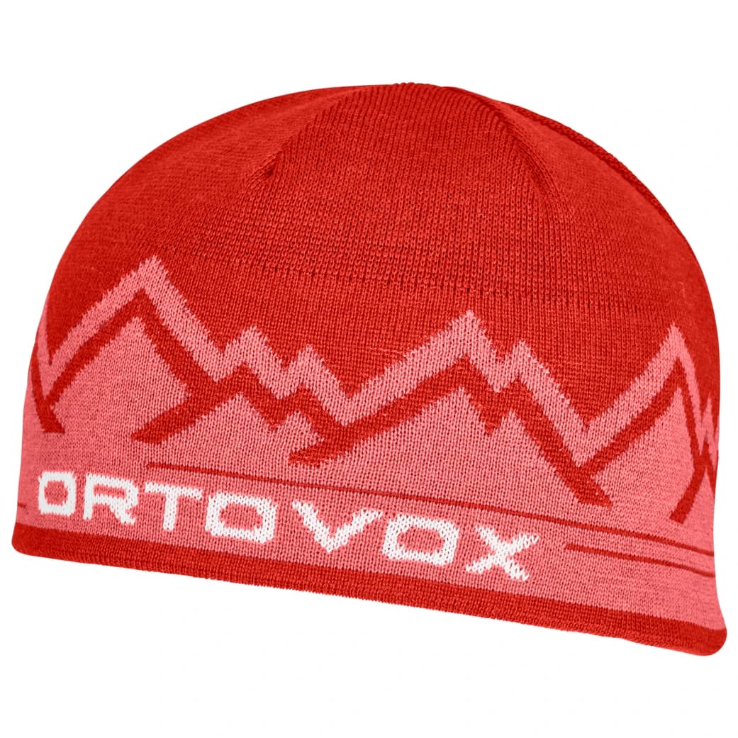 Зимна шапка (beanie) Ortovox Peak Beanie - Sunset Orange