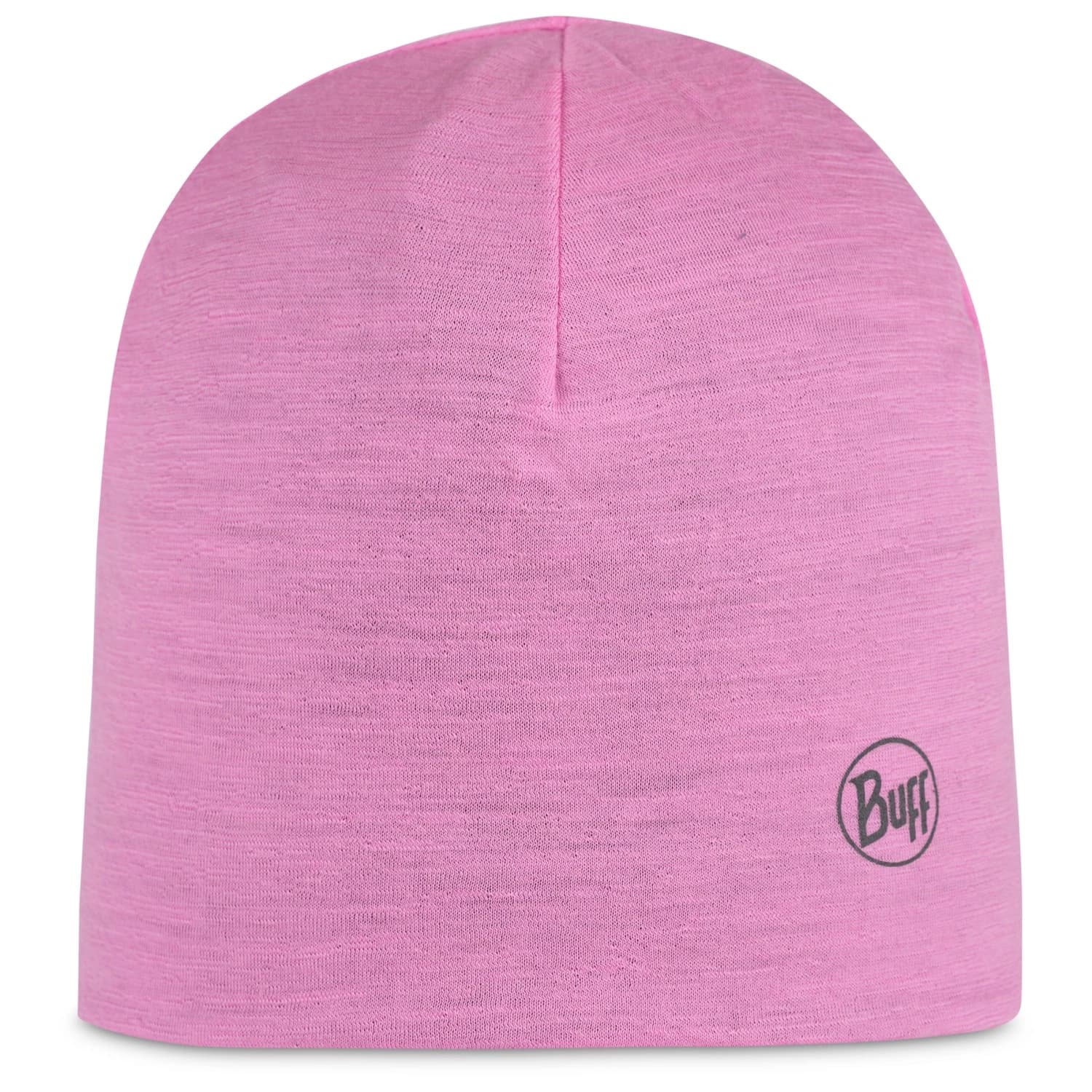 Детска зимна шапка (beanie) Buff Kid's LW Merino Wool Reversible Hat Beanie - Fluor Fuchsia / Grey