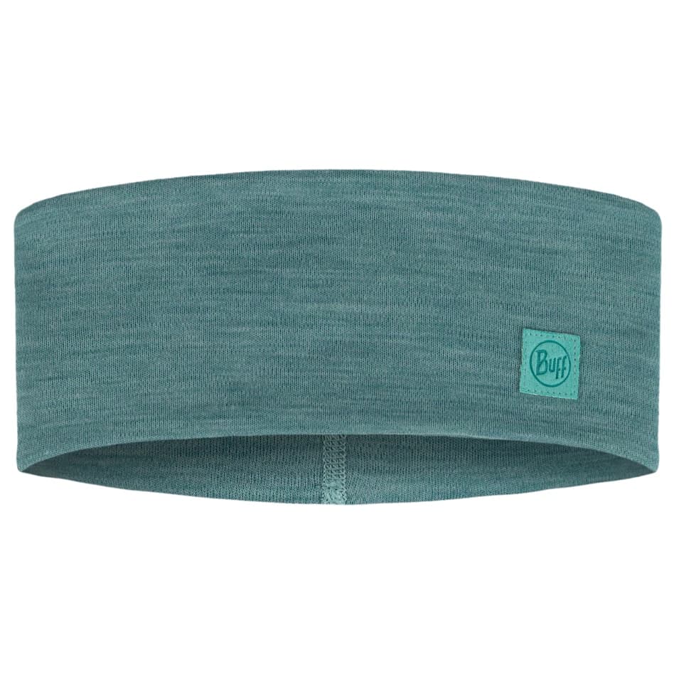 Лента за глава Buff Merino Wide Headband - Solid Pool