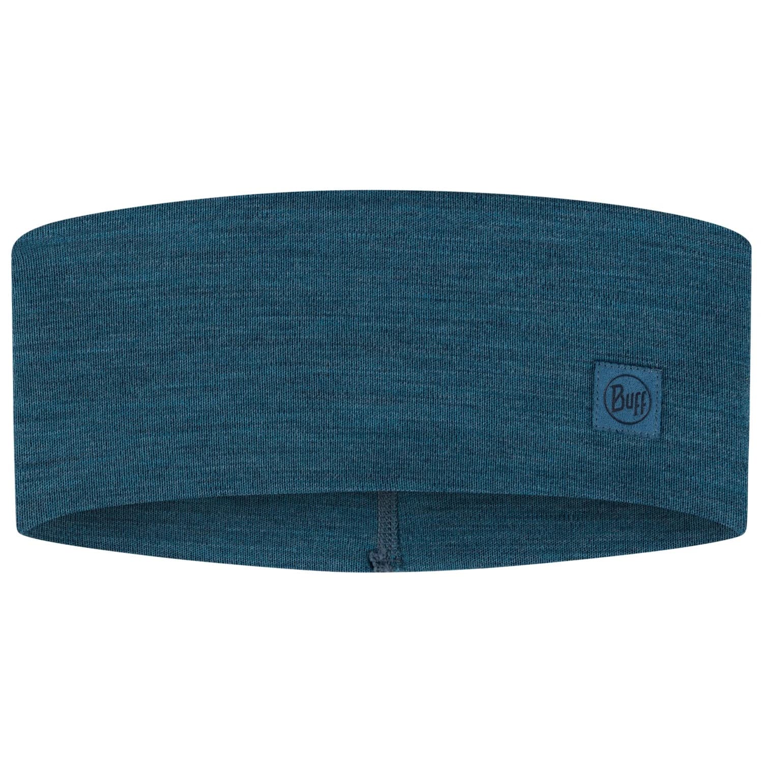 Лента за глава Buff Merino Wide Headband - Solid Ocean