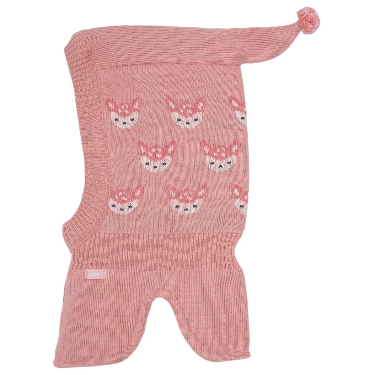 Балаклава Maximo Mini Girl-Schlupfmütze Reh Beanie - Rose Tan