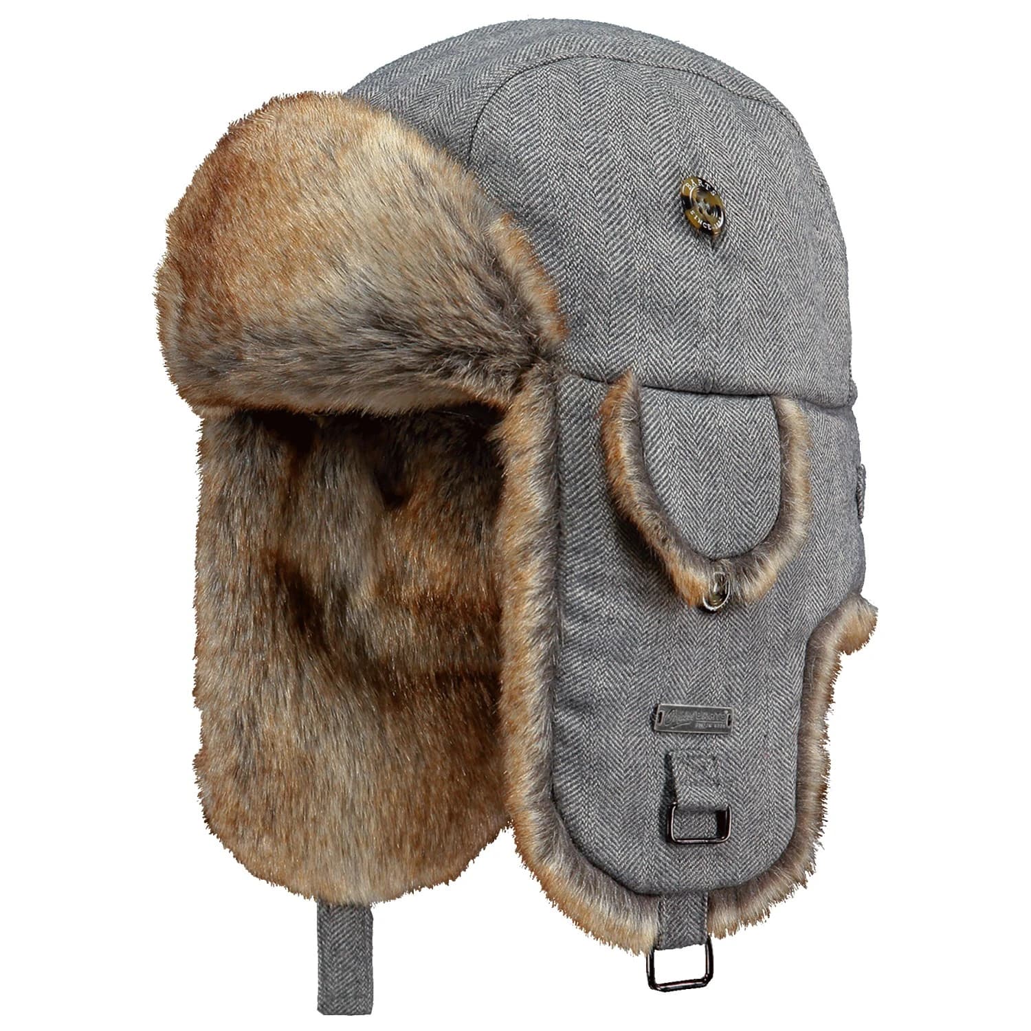 Зимна шапка (beanie) Barts Kamikaze Beanie - Grey Herringbone
