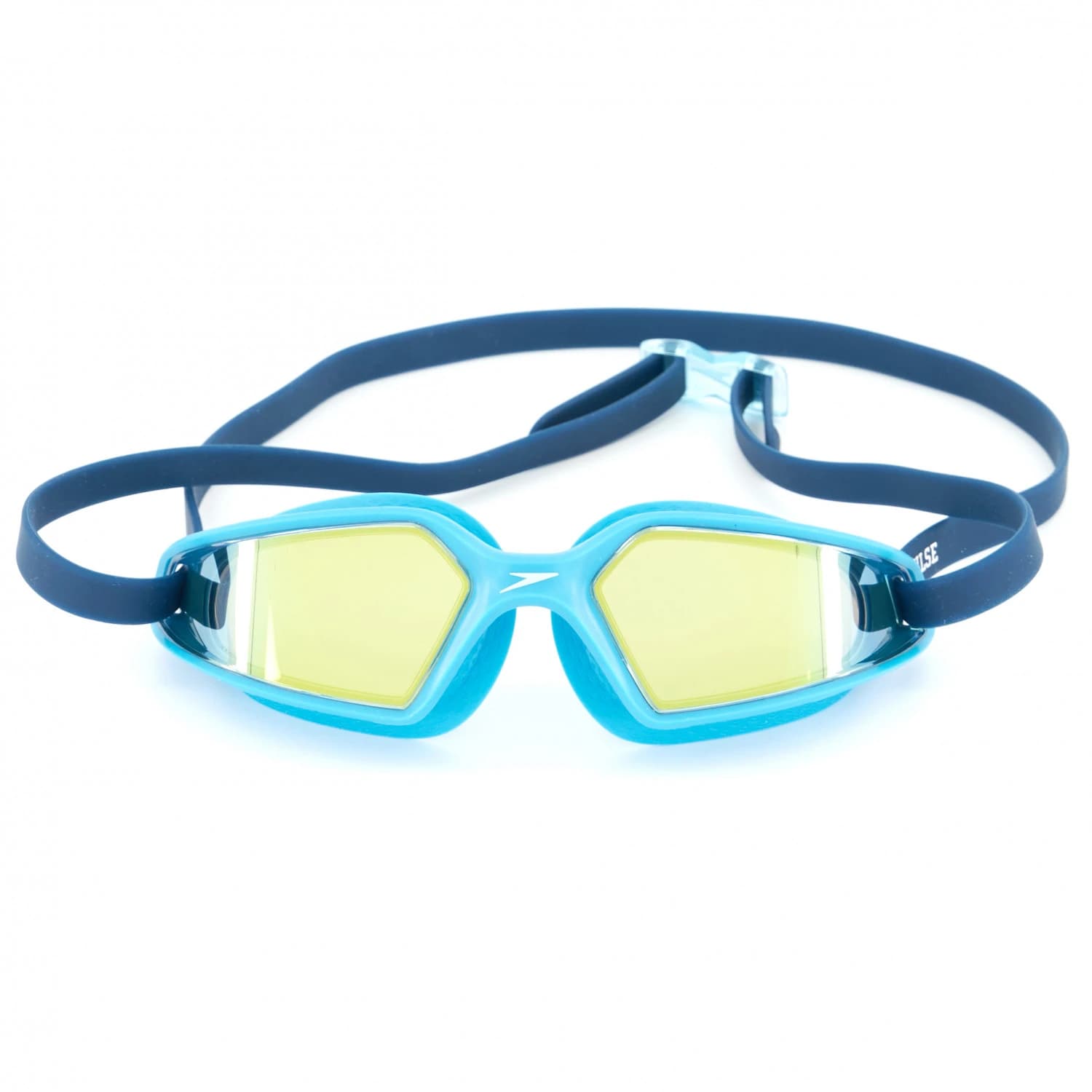 Детски плувни очила Speedo Kid's Hydropulse Mirror Swimming goggles - Navy / Blue Bay / Gold Yellow