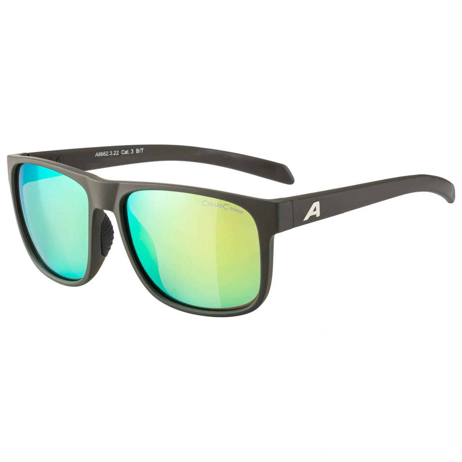 Слънчеви очила Alpina Nacan III Mirror Cat. 3 Sunglasses - Coffee / Grey Matt / Neon Yellow Mirror