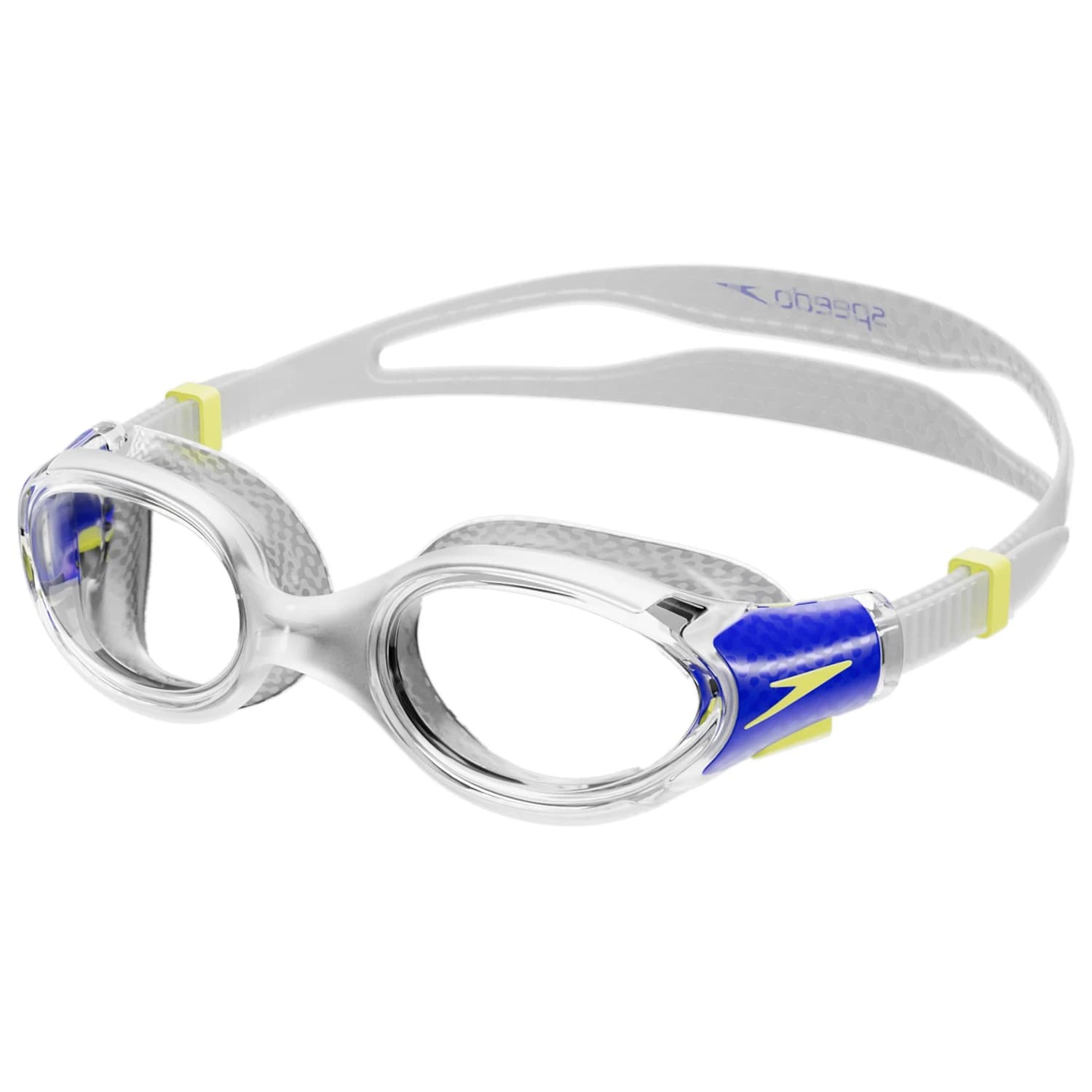 Детски плувни очила Speedo Kid's Biofuse 2.0 Junior Swimming goggles - Clear / True Cobalt / Lemon Drizzle