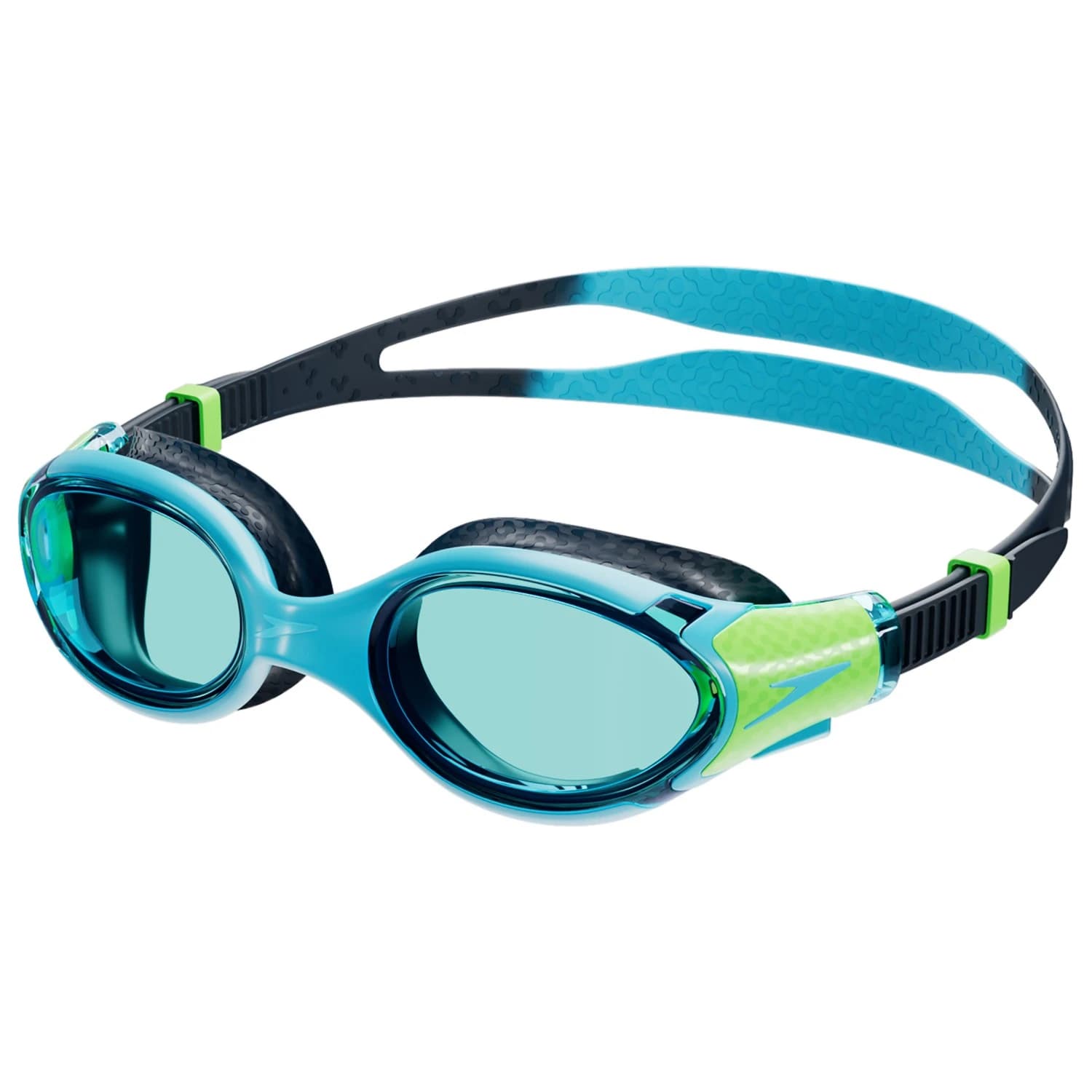 Детски плувни очила Speedo Kid's Biofuse 2.0 Junior Swimming goggles - Hypersonic Blue / True Navy / Lumo Green / Blue