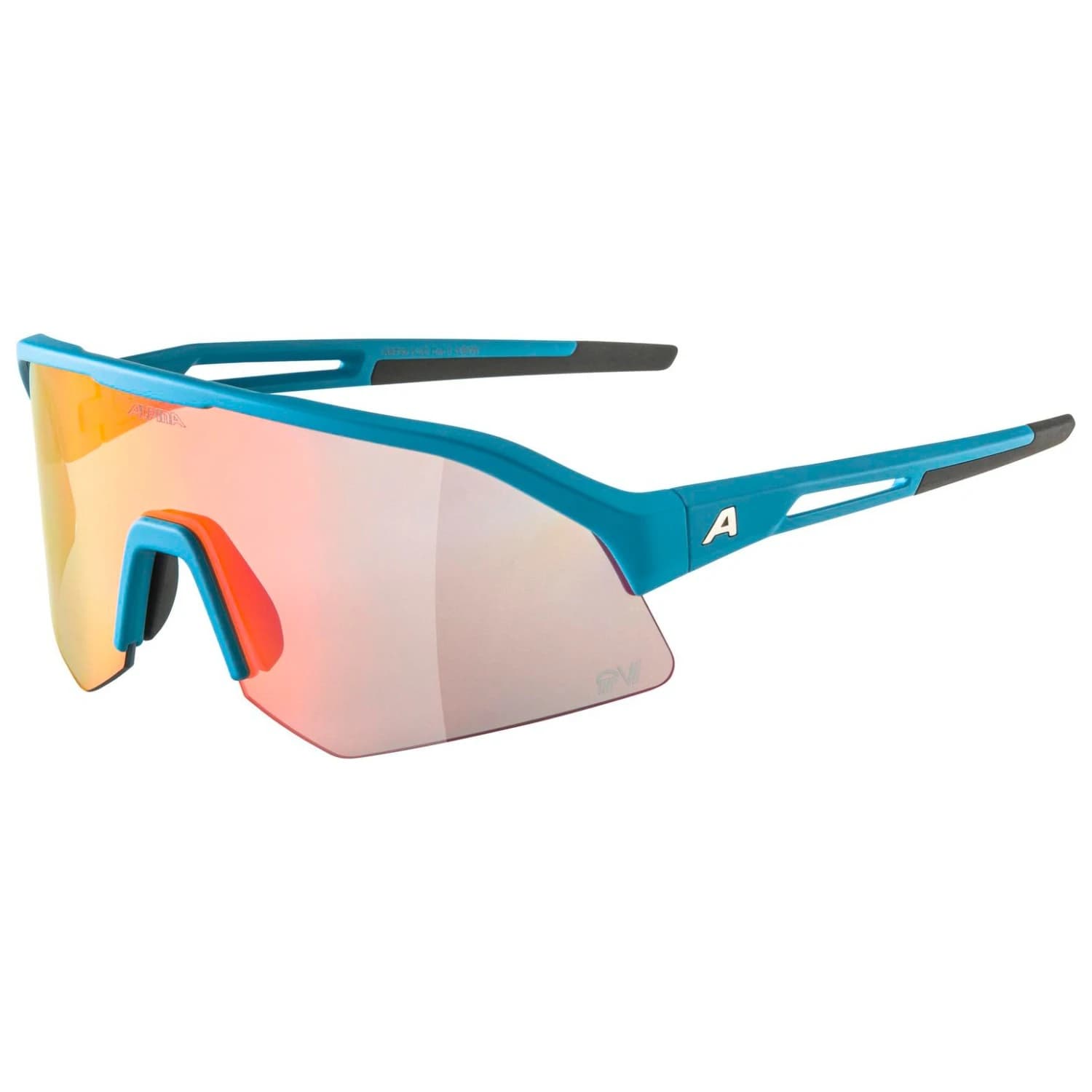 Слънчеви очила Alpina Sonic HR QV Mirror Cat. 1-3 Cycling glasses - Smoke / Blue Matt / QV Rainbow Mirror