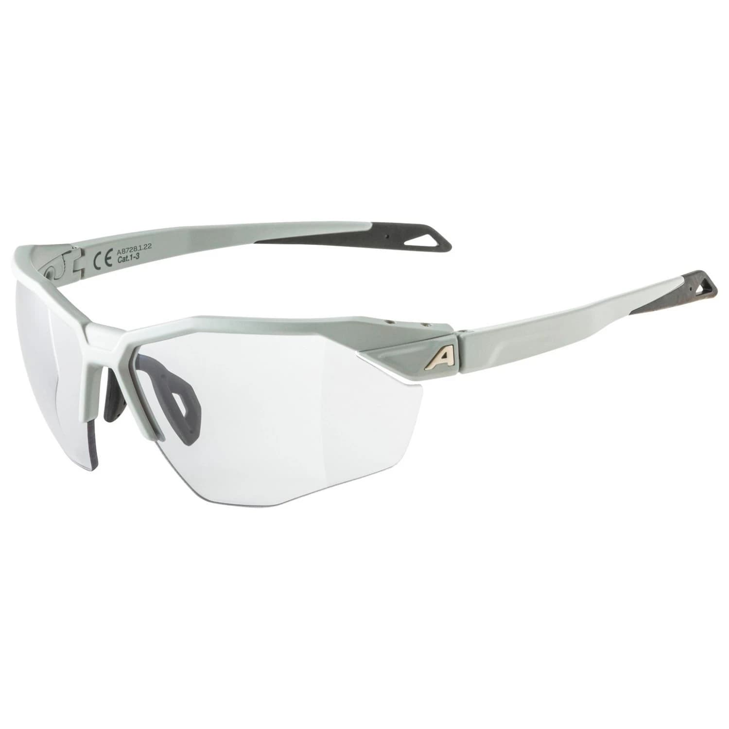 Очила за колоездене Alpina Twist Six S HR V Cat. 1-3 Sunglasses - Smoke / Grey Matt / Varioflex Black