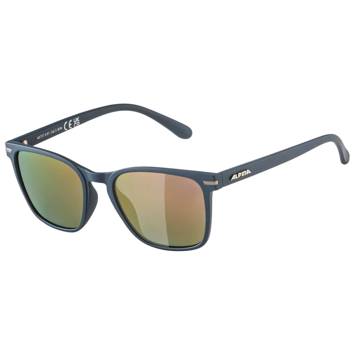 Слънчеви очила Alpina Yefe Polarized Mirror Cat. 3 Sunglasses - Blue Matt / Smoke Red Mirror