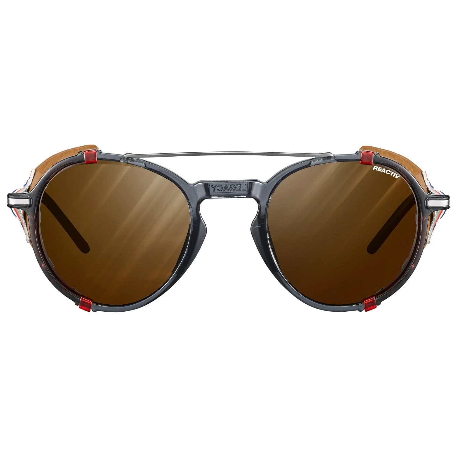 Алпийски очила Julbo Legacy Reactiv S2-4 (VLT 5-20%) Glacier glasses - Black Transparent / Red / Brown / Brown