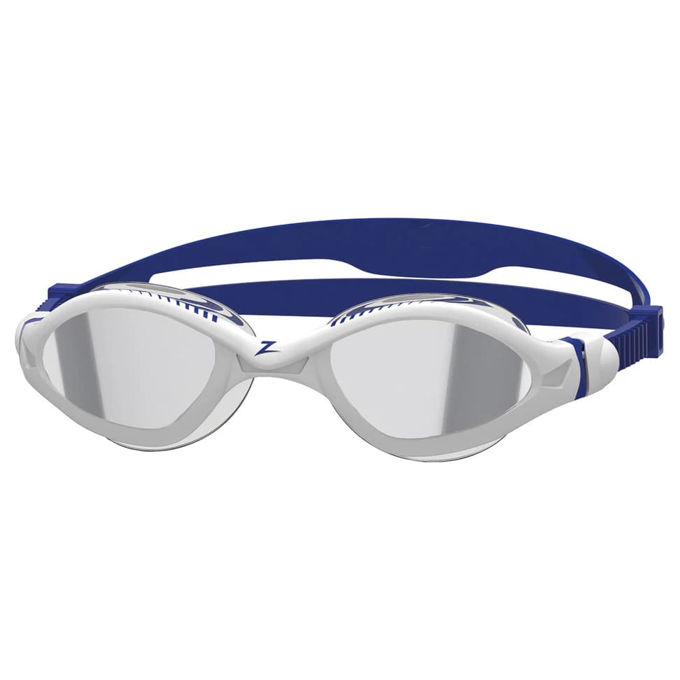 Плувни очила Zoggs Tiger LSR+ Titanium Swimming goggles - White / Blue