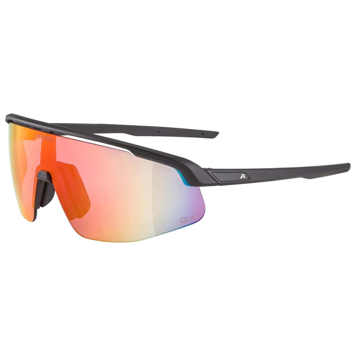 Слънчеви очила Alpina Turbo Pro Q-Lite Mirror S2 Cycling glasses - Black Matt Q-LITE Pink / Red Mirror