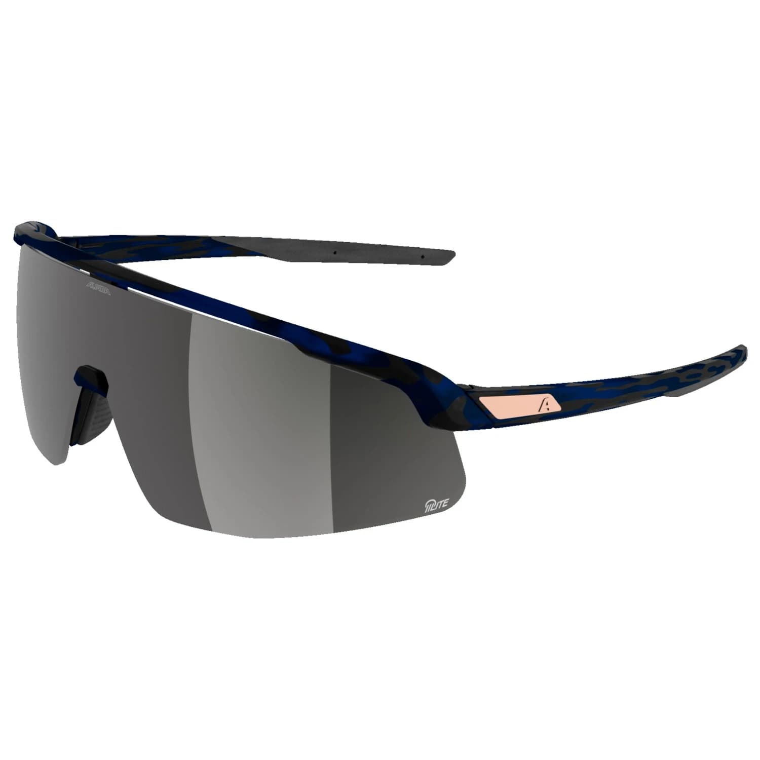 Очила за колоездене Alpina Turbo Pro Q-Lite Mirror S3 Cycling glasses - Havana / Black / Blue Matt / Q-Lite Silver Mirror