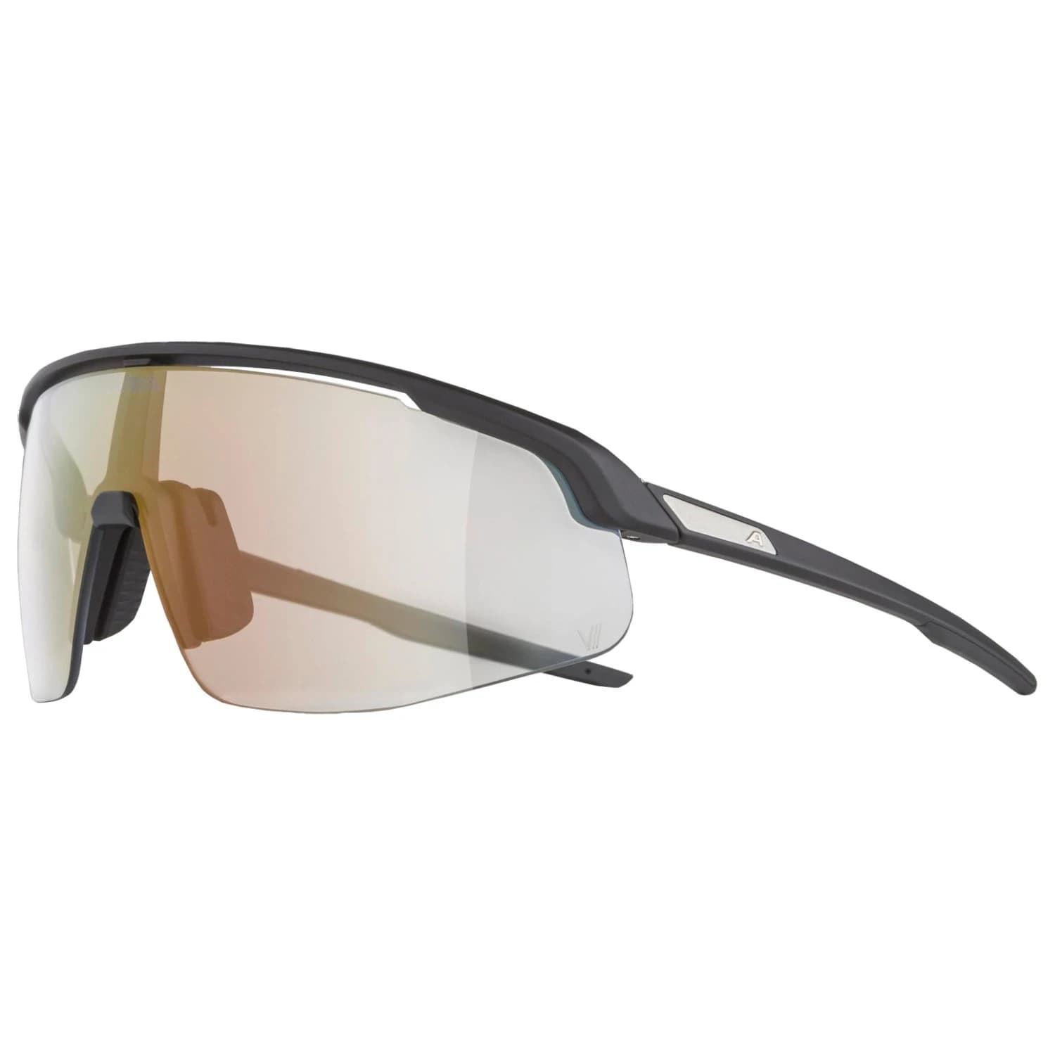 Очила за колоездене Alpina Turbo Pro V Photchromic S1-3 Cycling glasses - Black Matt / V Clear to Grey Flash Red