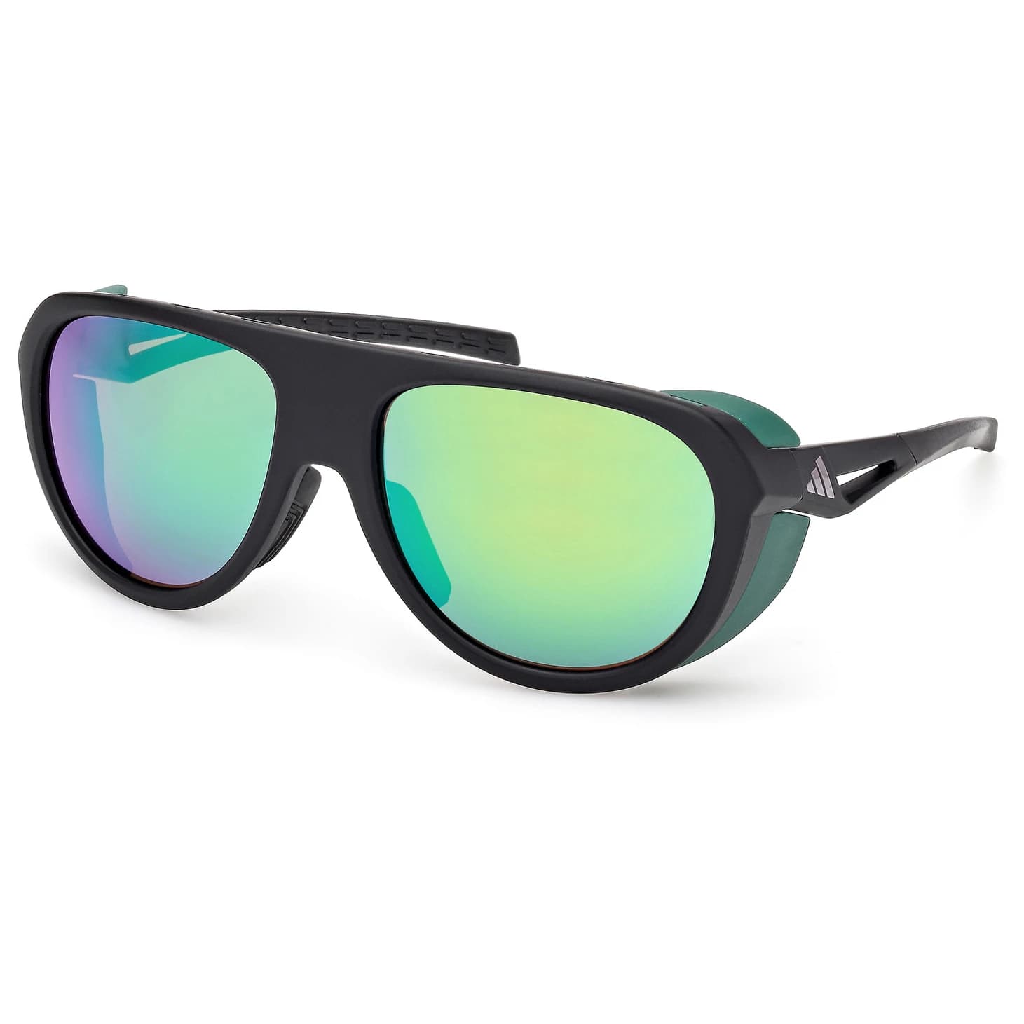 Очила за колоездене Adidas eyewear SP0110 Mirror Cat: 3 Sunglasses - Matte Black / Green Mirror
