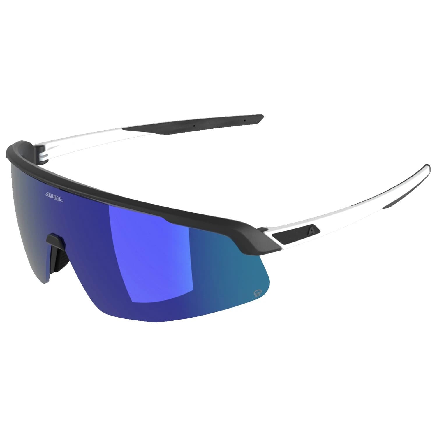Слънчеви очила Alpina Turbo Pro Q S3 (VLT 17%) Cycling glasses - Black / White Matt / Blue
