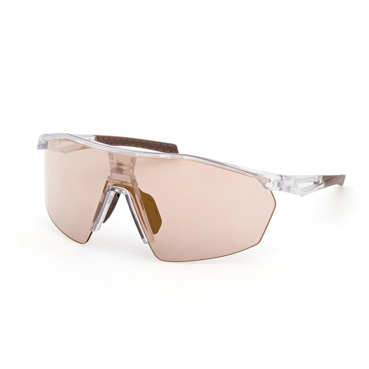 Мъжки очила за колоездене Adidas eyewear SP0115 Mirror S2 (VLT 37%) Cycling glasses - Crystal / Brown Mirror
