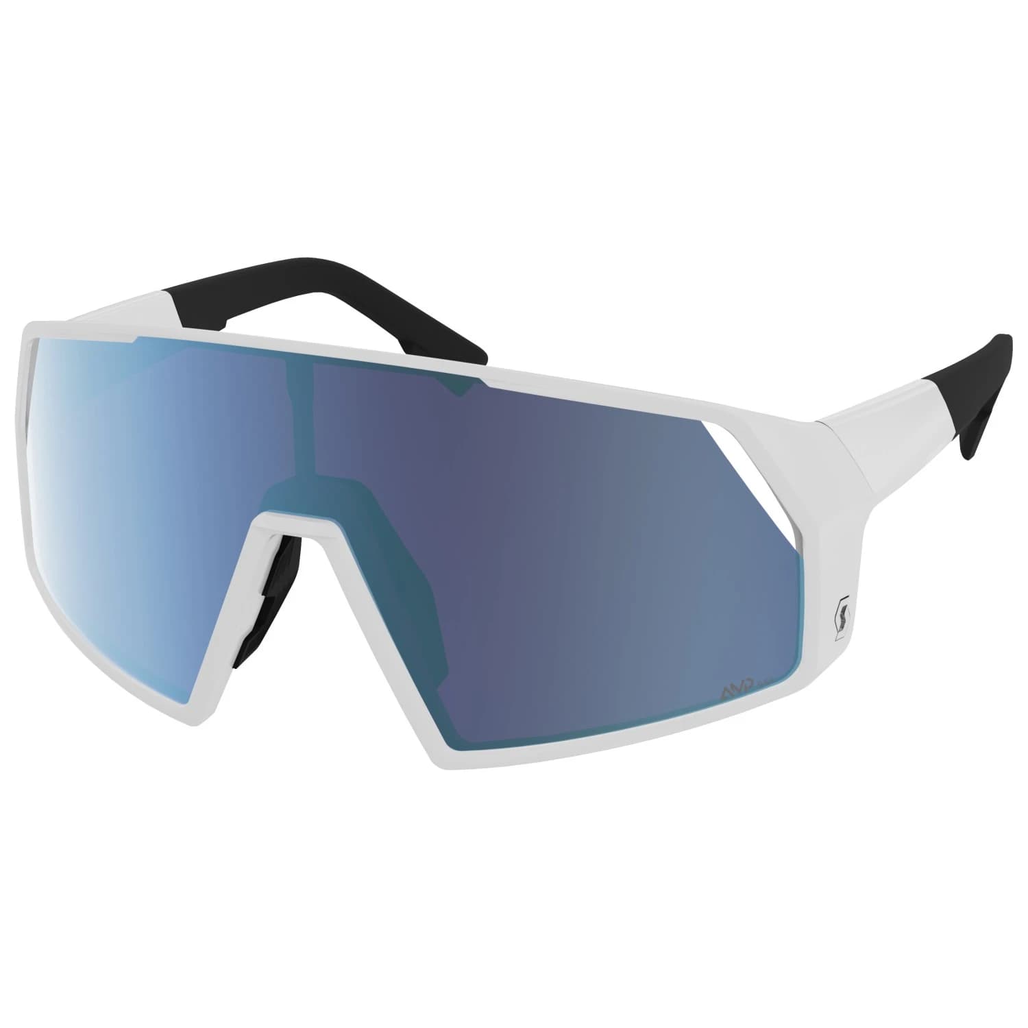 Очила за колоездене Scott Sunglasses Pro Shield S3 Cycling glasses - White Matt / Glas: AMP Beryl Blue Chrome