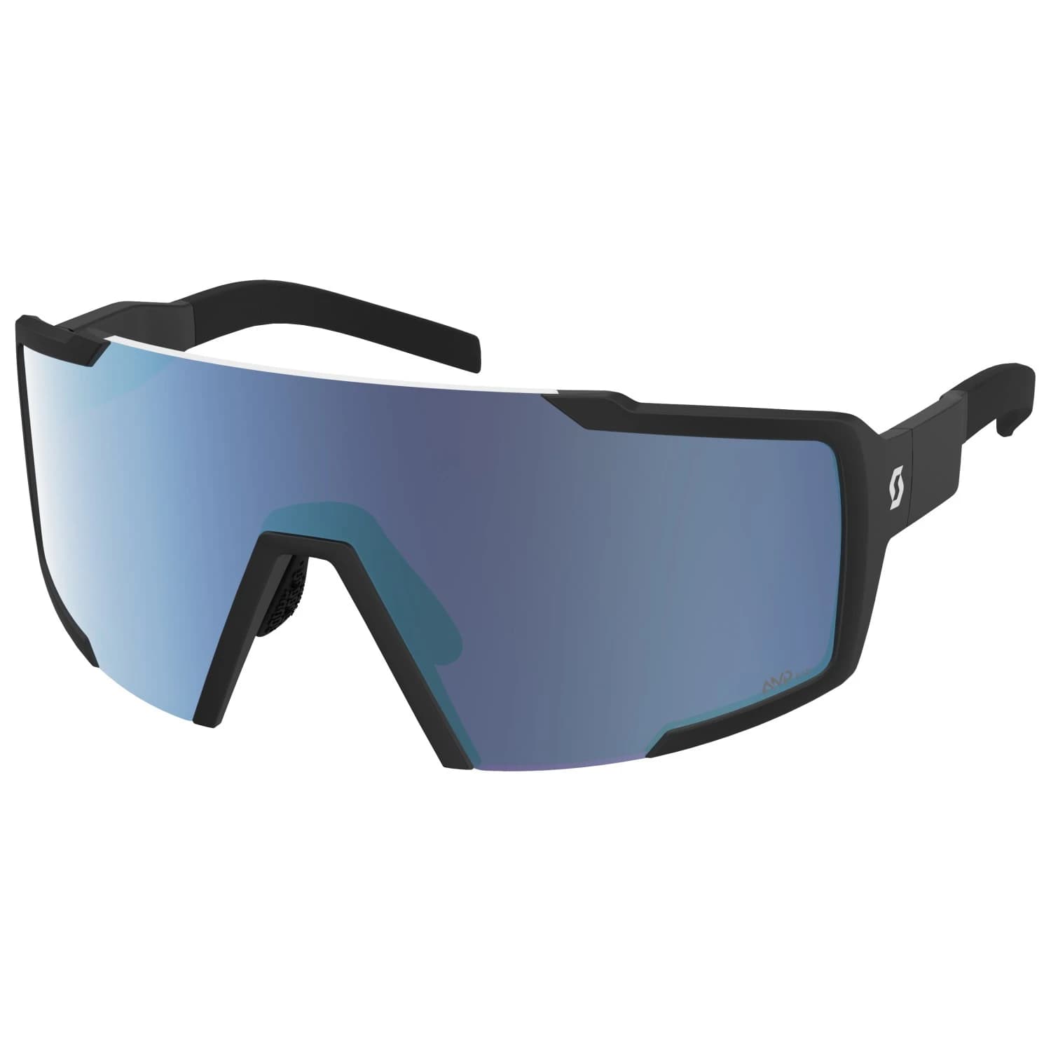 Очила за колоездене Scott Sunglasses Shield Compact S3 Cycling glasses - Black / Glas: AMP Beryl Blue Chrome