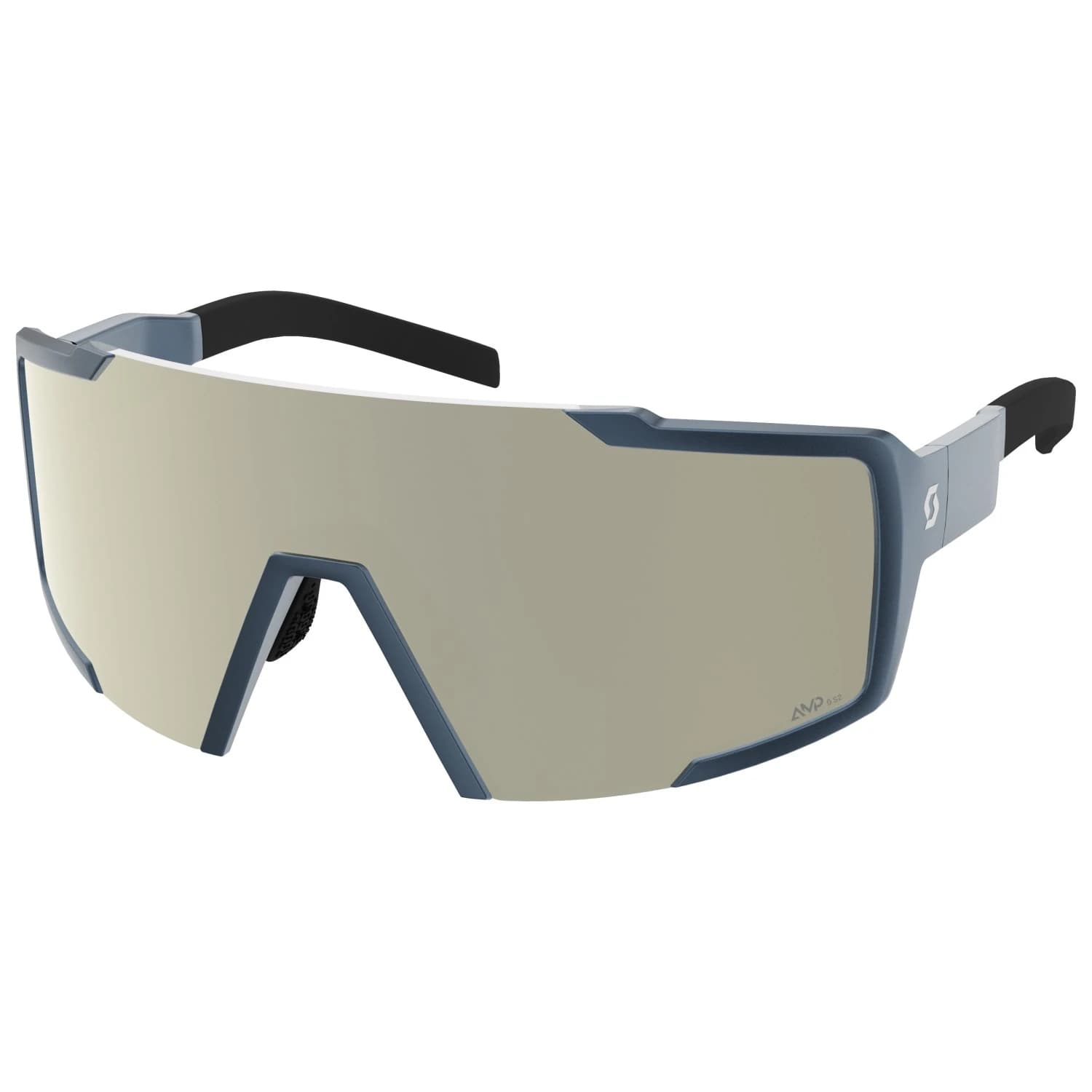 Очила за колоездене Scott Sunglasses Shield S2 Cycling glasses - Metallic Blue / Glas: AMP White Chrome