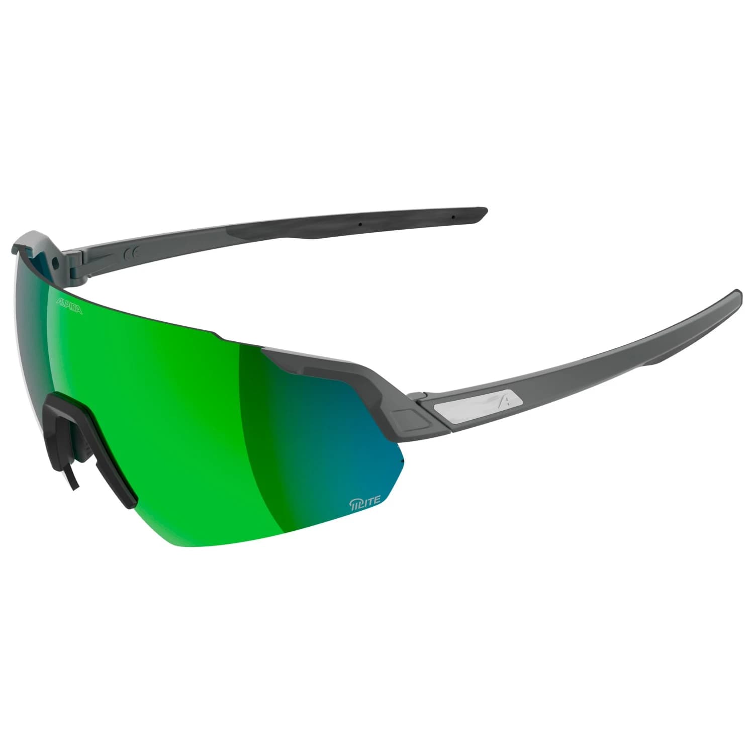 Очила за колоездене Alpina Turbo Air Q-Lite Mirror S2 + Q-Lite Pink S1 Cycling glasses - Midnight / Grey Matt / Q-Lite Green Mirror