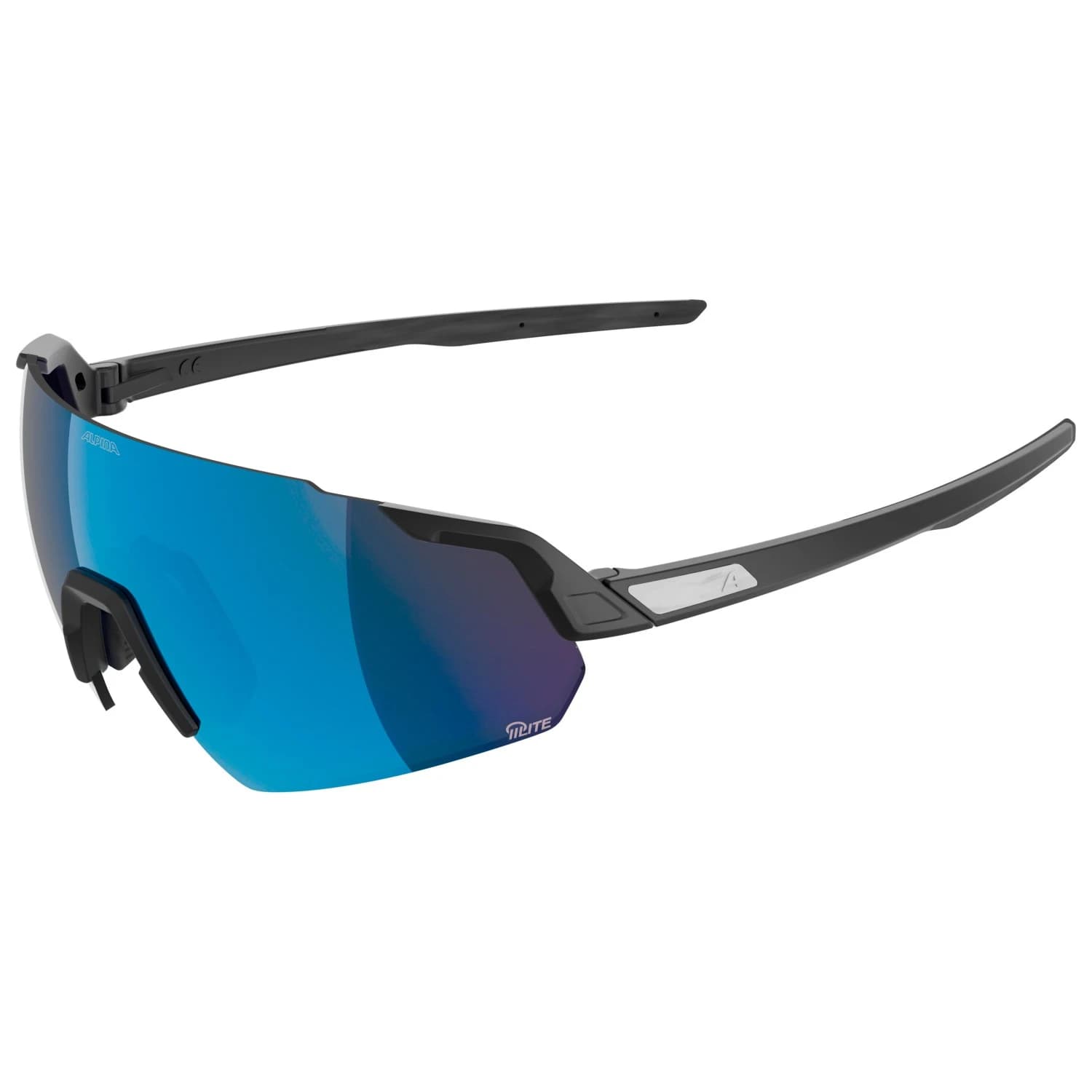 Очила за колоездене Alpina Turbo Air Q-Lite Mirror S3 + Q-Lite Pink S1 Cycling glasses - Black Matt / Q-Lite Blue Mirror