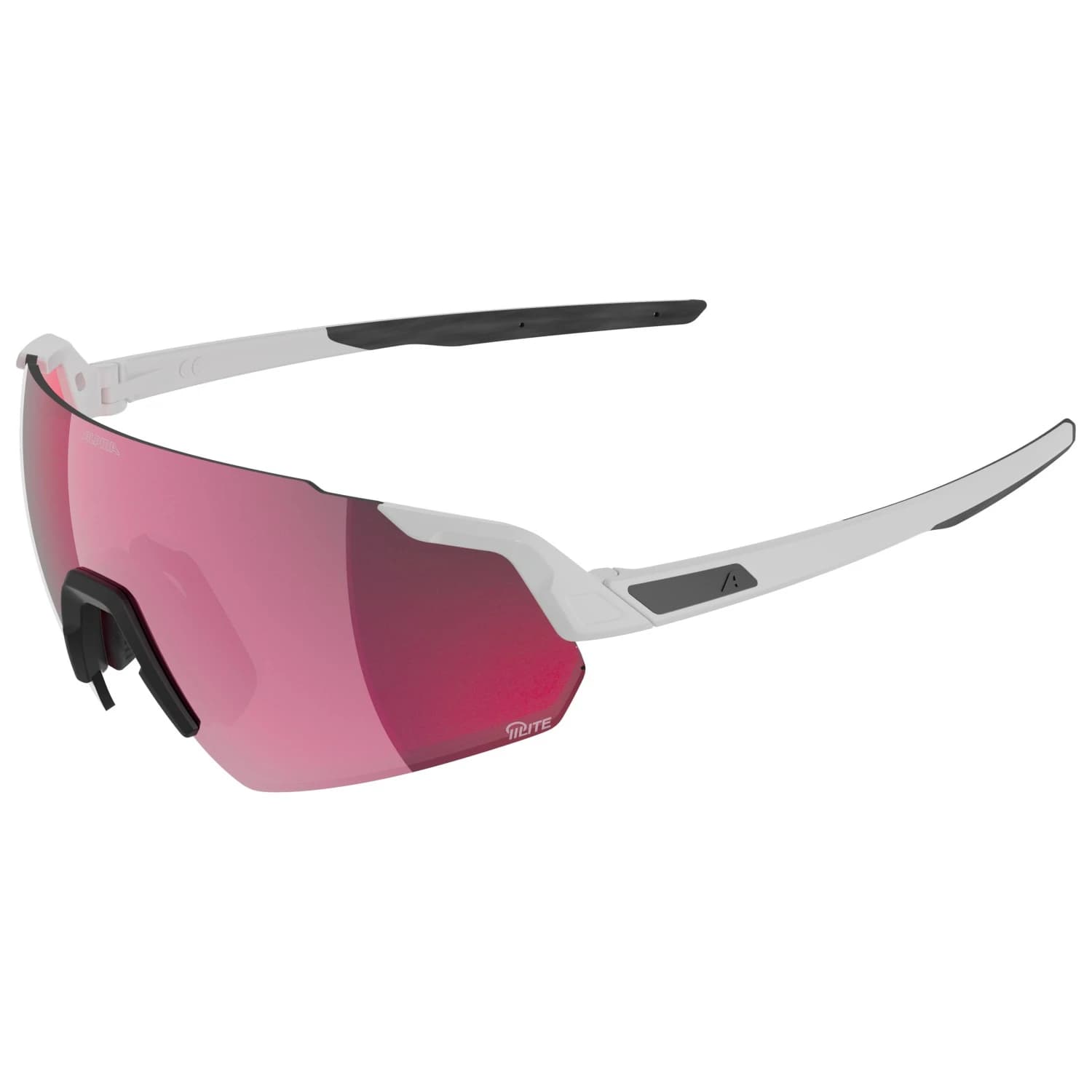 Очила за колоездене Alpina Turbo Air Q-Lite S3 + Q-Lite Pink S1 Cycling glasses - White Gloss / Q-Lite Pink
