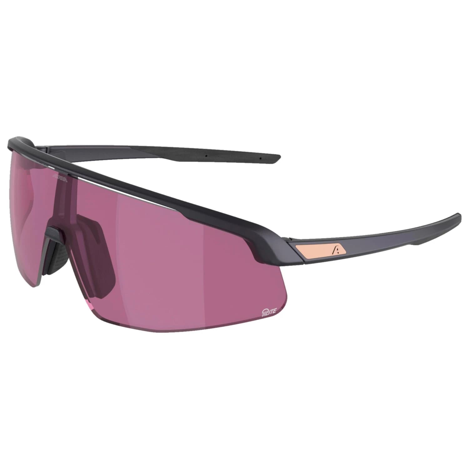 Очила за колоездене Alpina Turbo Pro Q-Lite S1 Cycling glasses - Gun Matt / Q-Lite Pink