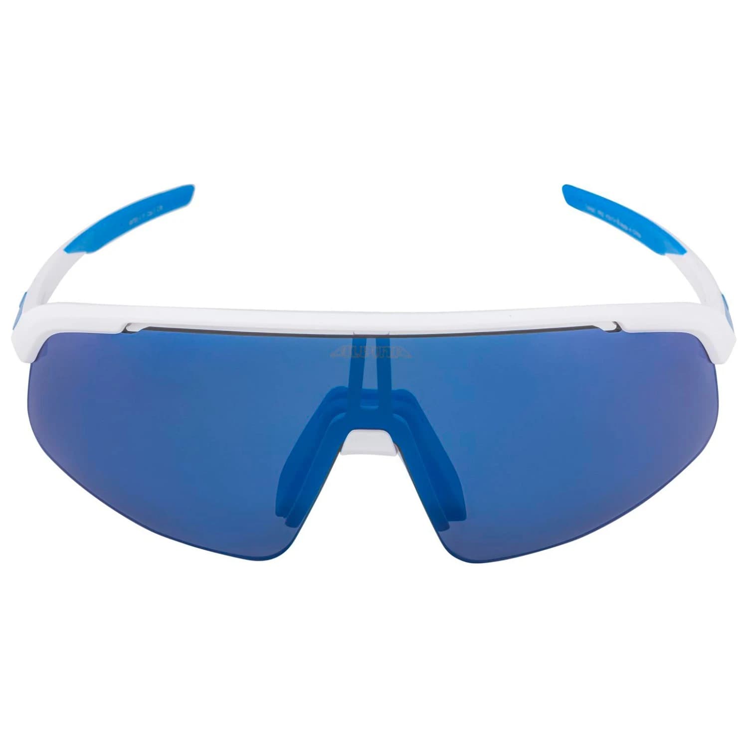 Слънчеви очила Alpina Youth's Turbo Pro Mirror S3 Sunglasses - White Matt / Blue Mirror
