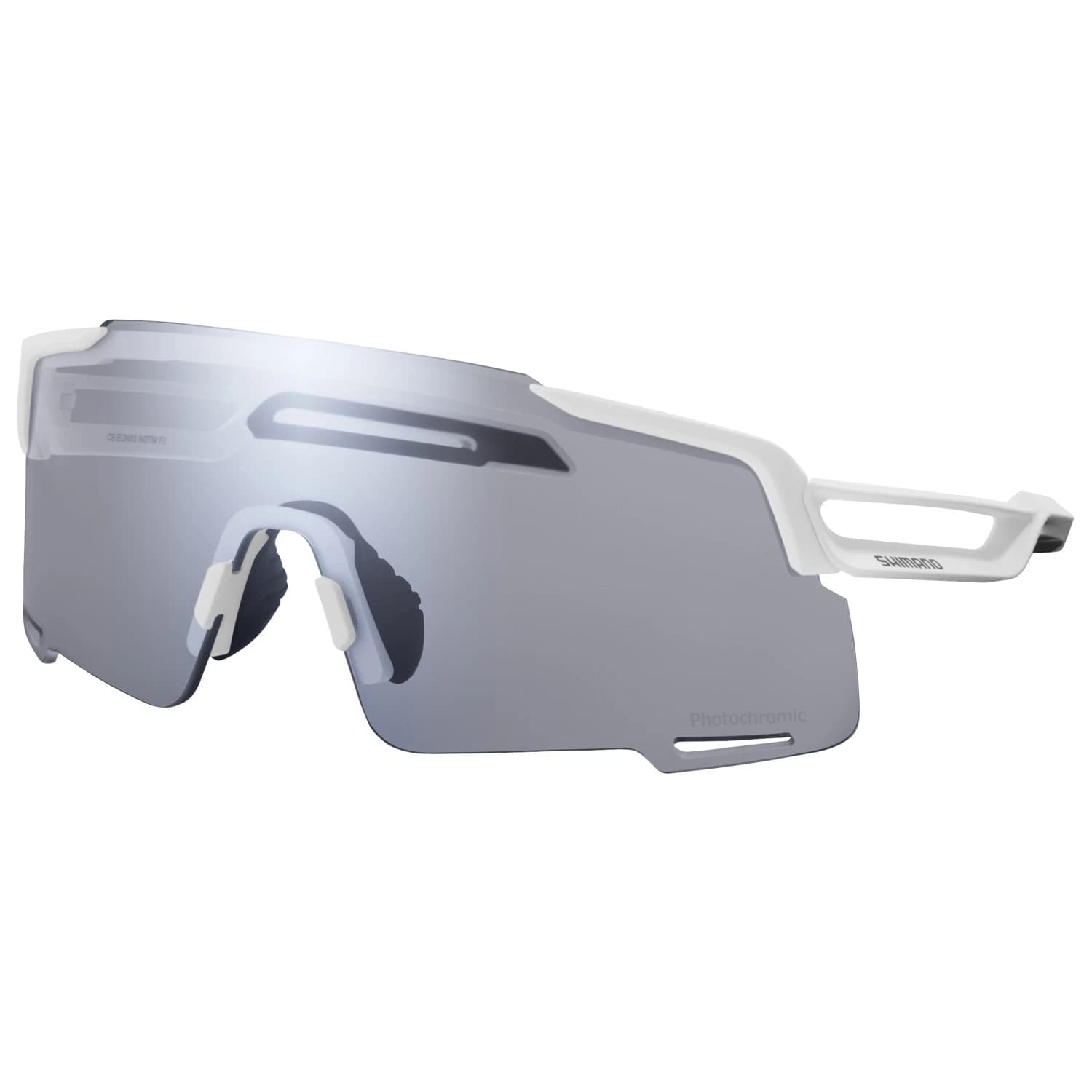 Очила за колоездене Shimano Equinox 5 Photochromic S1-3 Cycling glasses - Matte White / Grey