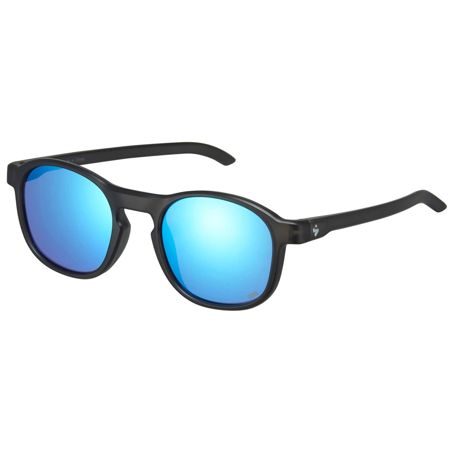 Мъжки слънчеви очила Sweet protection Heat Rig Reflect S3 Sunglasses - Matte Crystal Black / RIG Aquamarine
