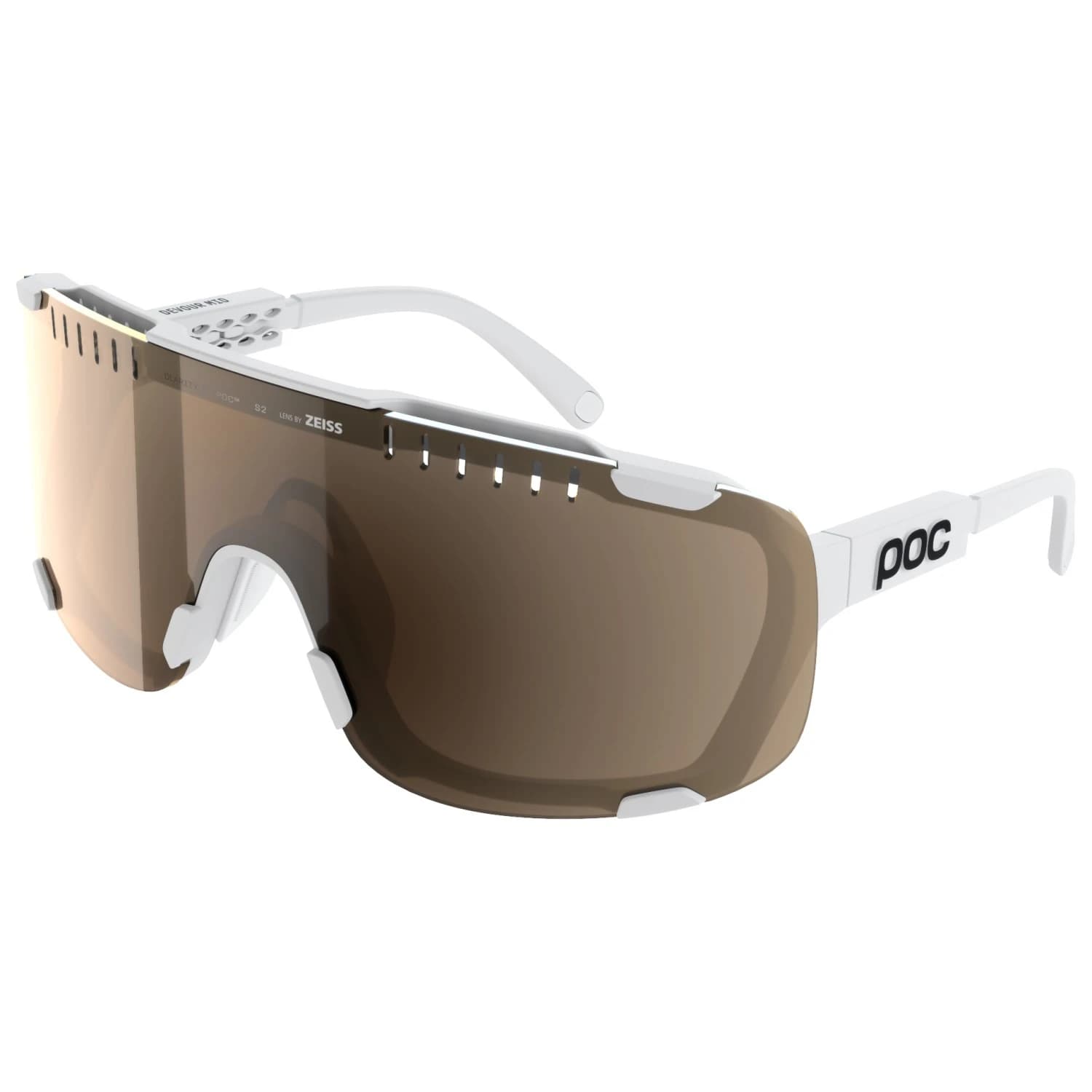 Очила за колоездене Poc Devour Mid + S2 Cycling glasses - Hydrogen White / Clarity Trail /Partly Sun Silver