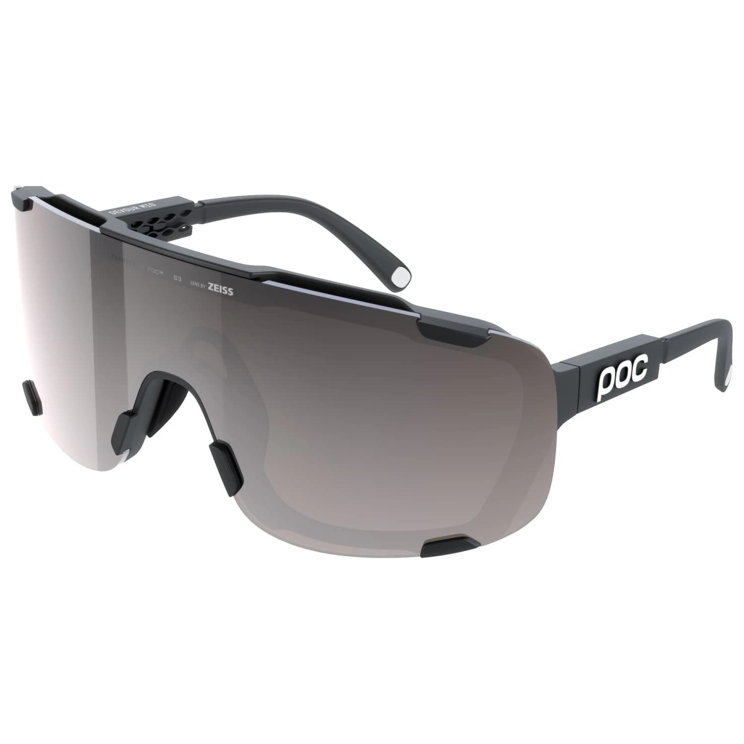 Очила за колоездене Poc Devour Mid + S3 Cycling glasses - Uranium Black / Clarity Road/Sun Silver