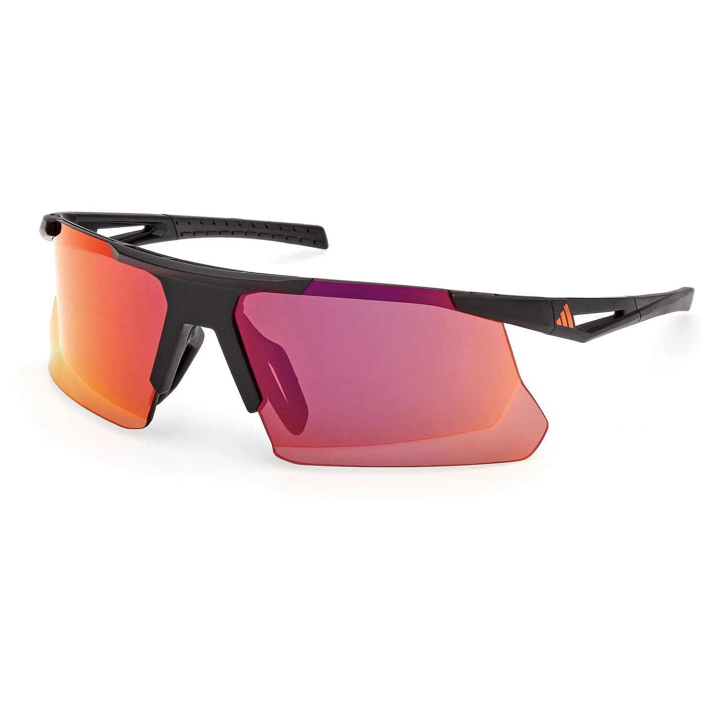 Мъжки очила Adidas eyewear Dunamis BI Mirror S3 Running glasses - Matte Black / Red Mirror