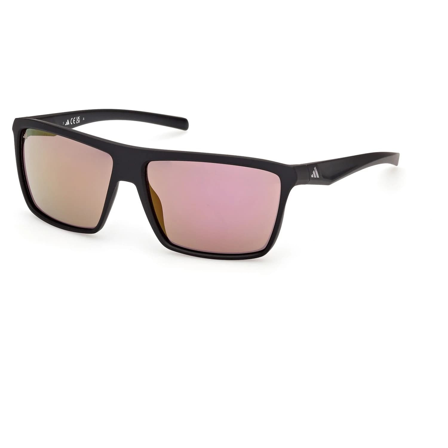 Мъжки слънчеви очила Adidas eyewear ES0002 S3 Sunglasses - Matte Black / Violet Mirror