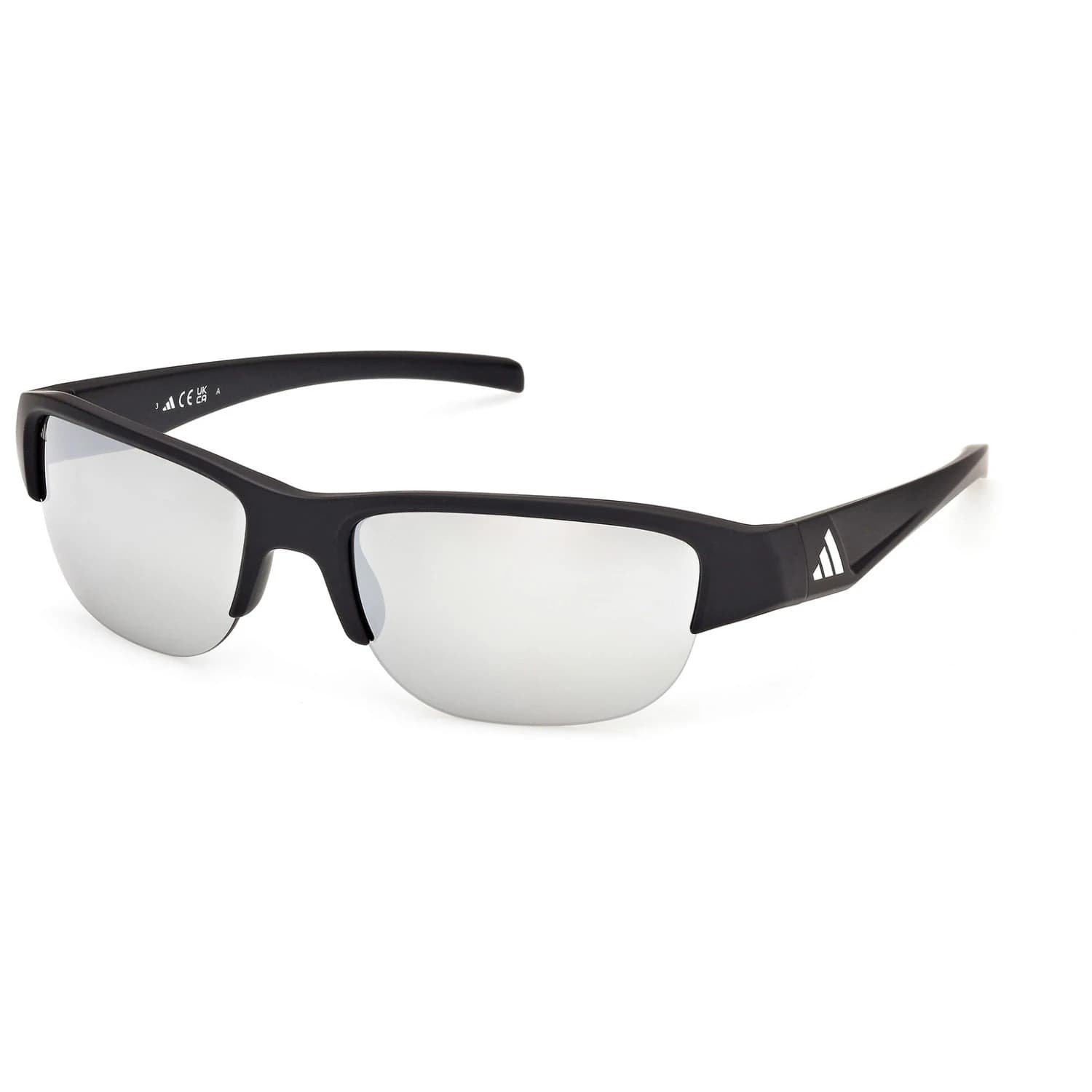 Мъжки очила за колоездене Adidas eyewear ES0006 Mirror S3 Cycling glasses - Matte Black / Smoke Mirror