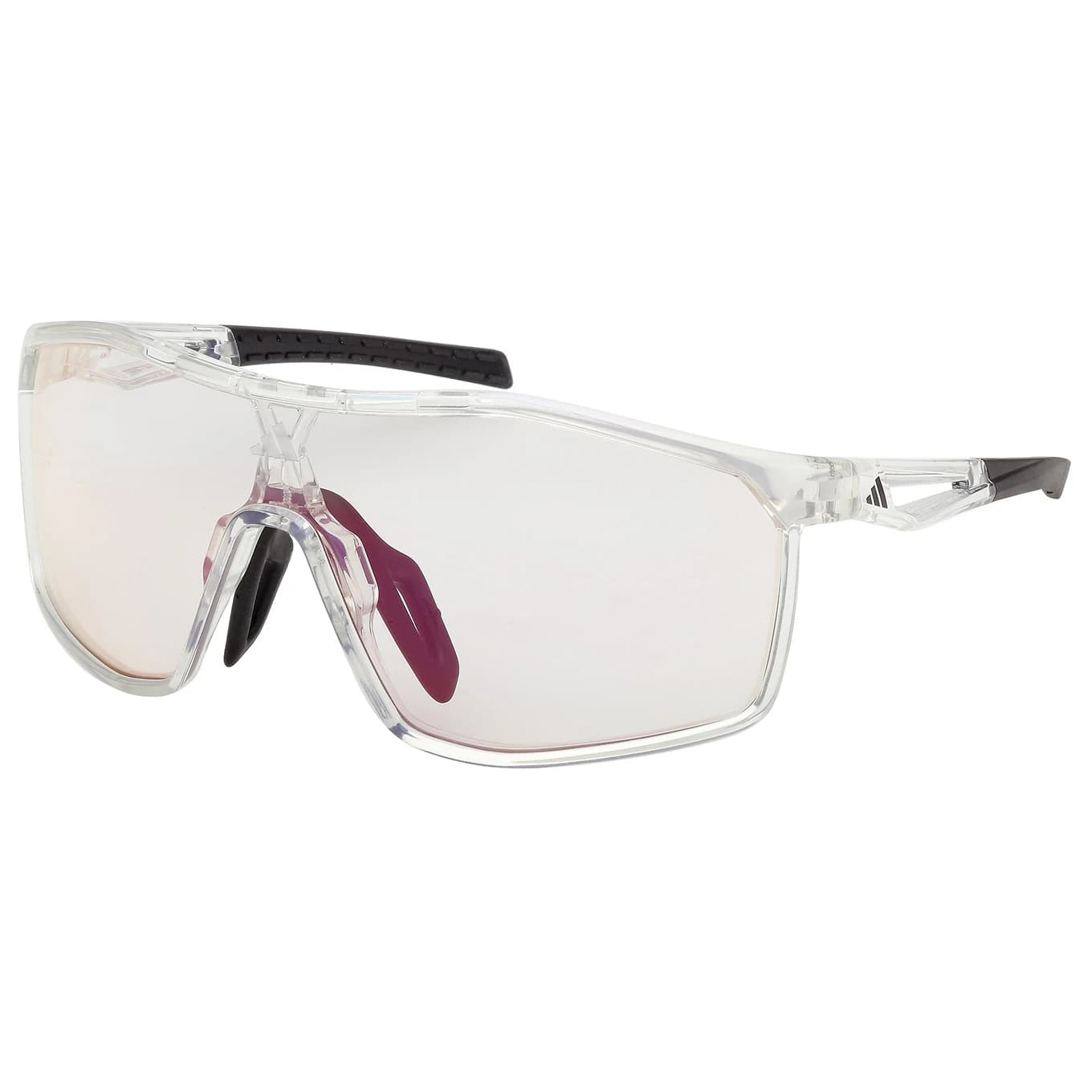 Мъжки очила за колоездене Adidas eyewear Kalidro Photochromic S1-3 Cycling glasses - Crystal / Red Mirror