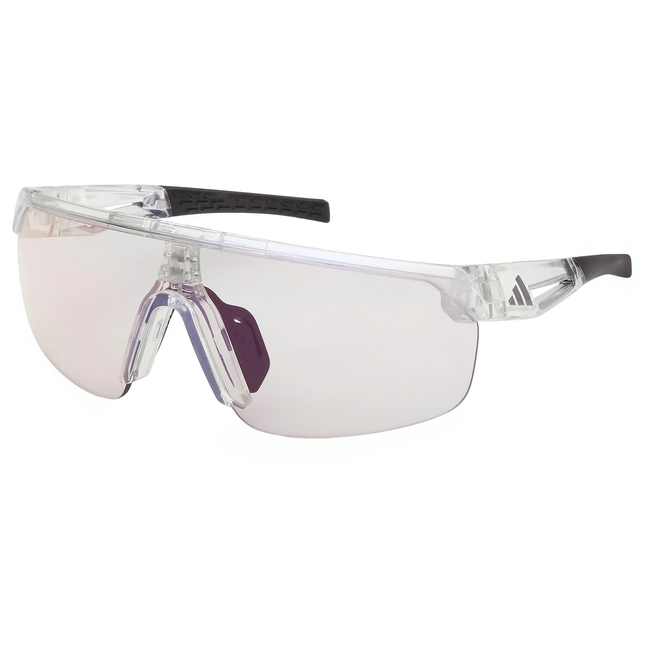 Дамски очила за колоездене Adidas eyewear Women's SP0109 Photochromic S1-3 Cycling glasses - Crystal / Red Mirror